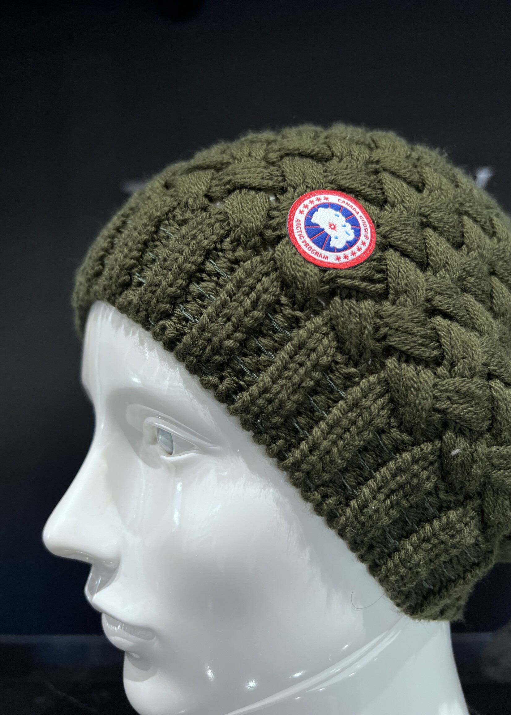SOLD - Canada Goose Green Knitted Toque