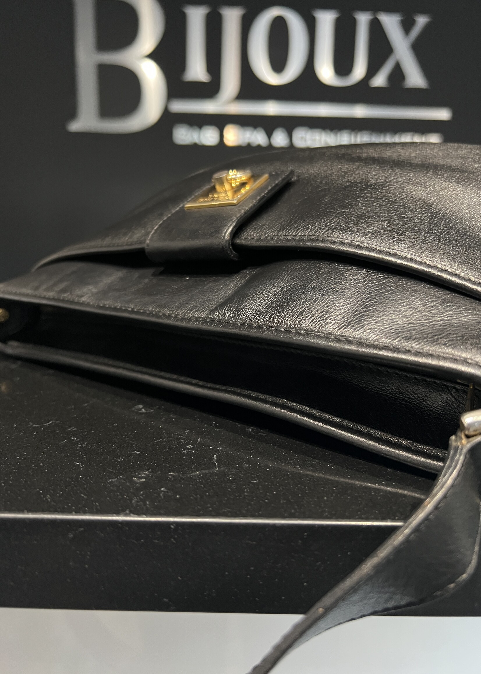 Celine SOLD- Celine Black Leather Bag