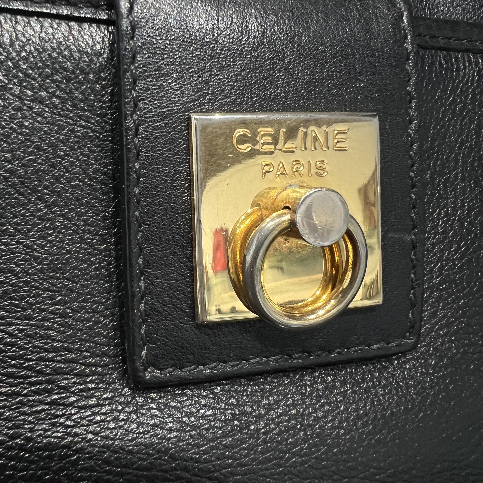 Celine SOLD- Celine Black Leather Bag
