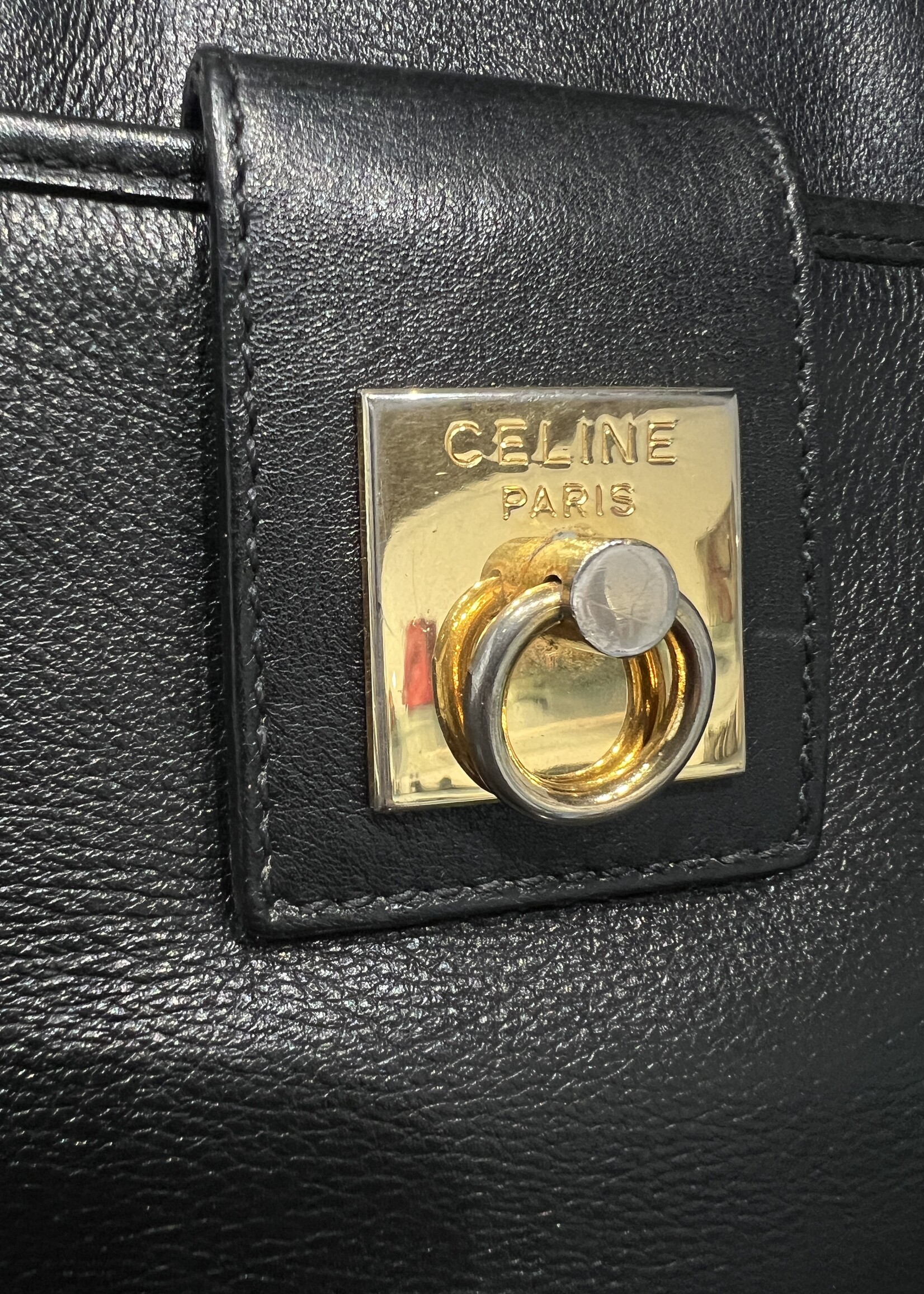 Celine SOLD- Celine Black Leather Bag