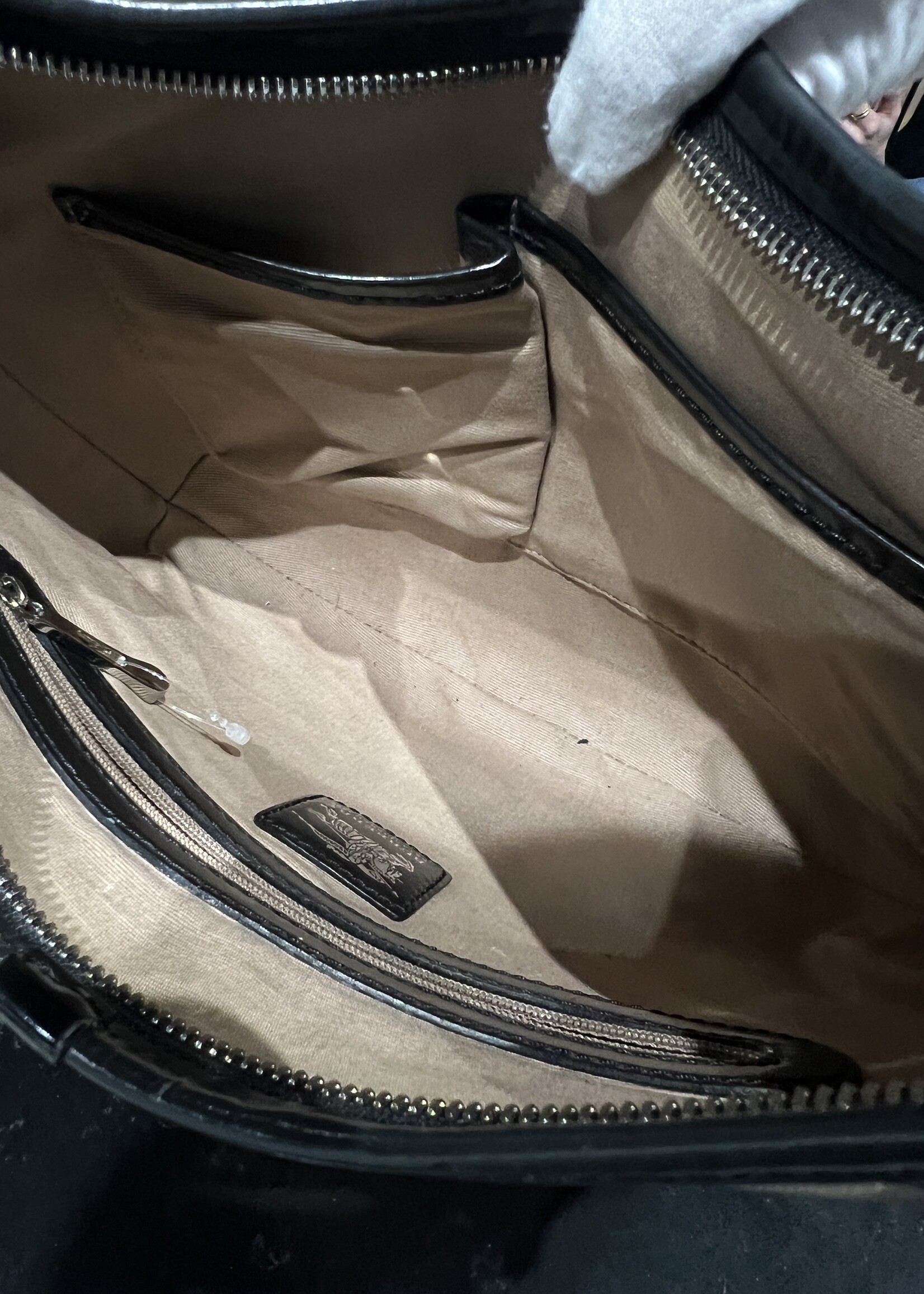 Burberry SOLD- Burberry Supernova Check Buckle Hobo Black