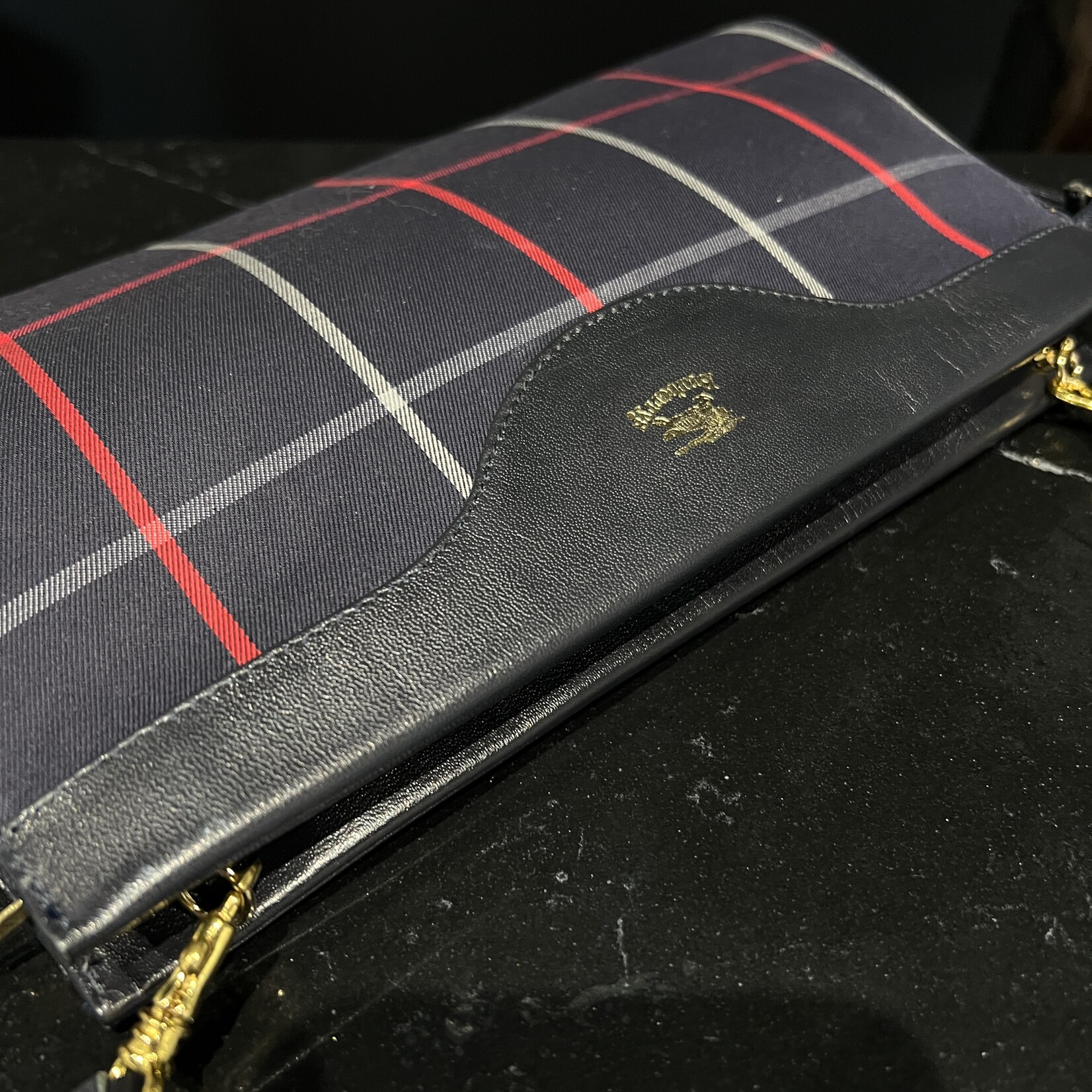 Burberry SOLD - Burberry Crossbody Navy/Red