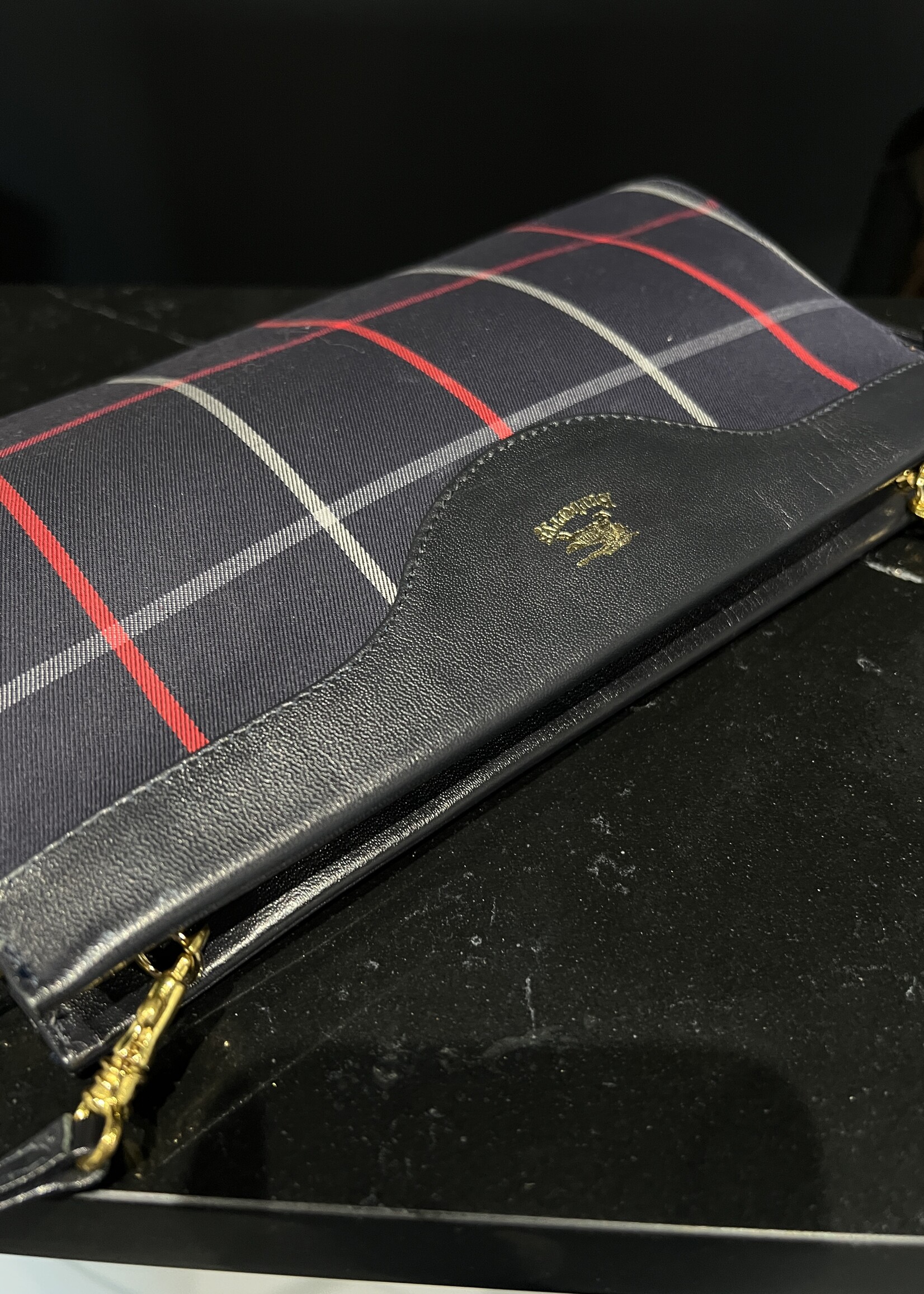 Burberry SOLD - Burberry Crossbody Navy/Red