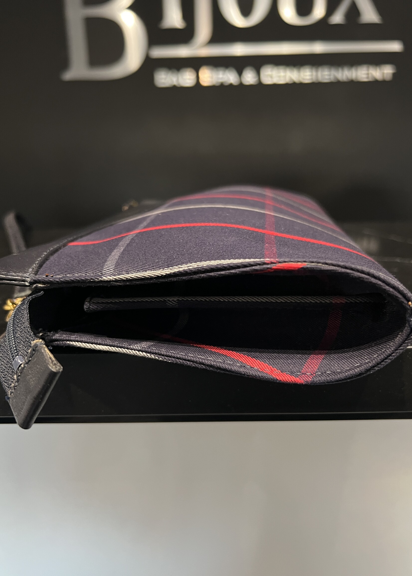 Burberry SOLD - Burberry Crossbody Navy/Red
