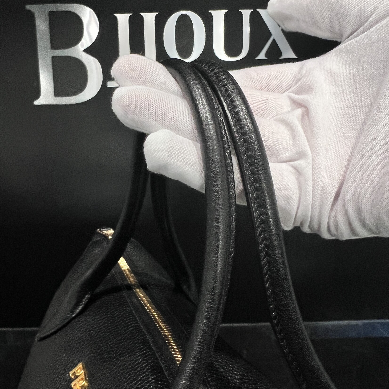 Prada Prada Pebbled Handbag