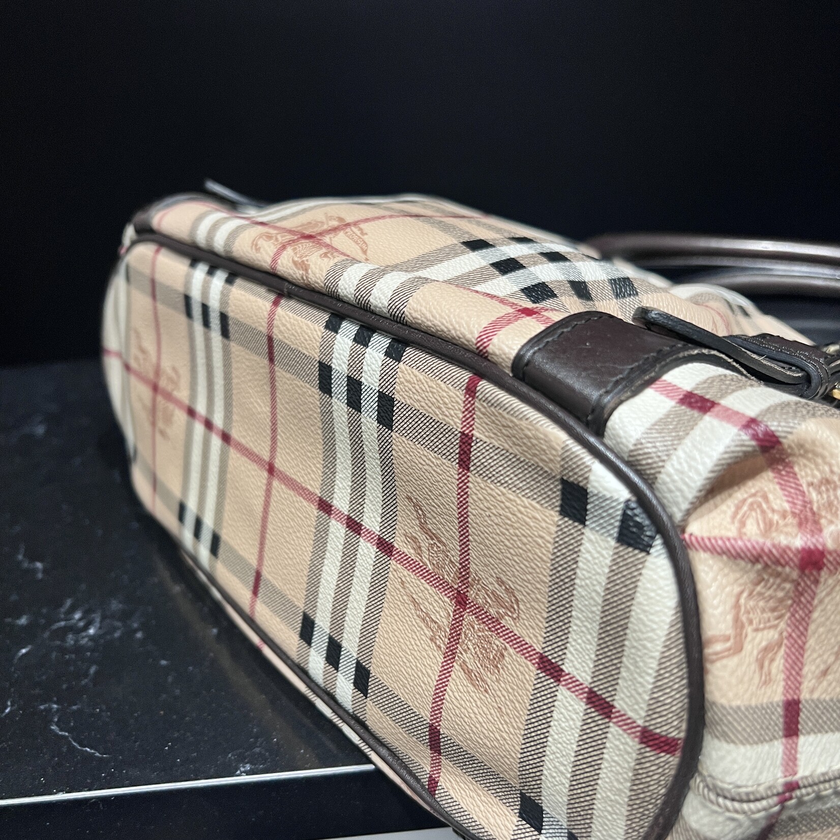 Burberry SOLD - Burberry Haymarket Tote Strap