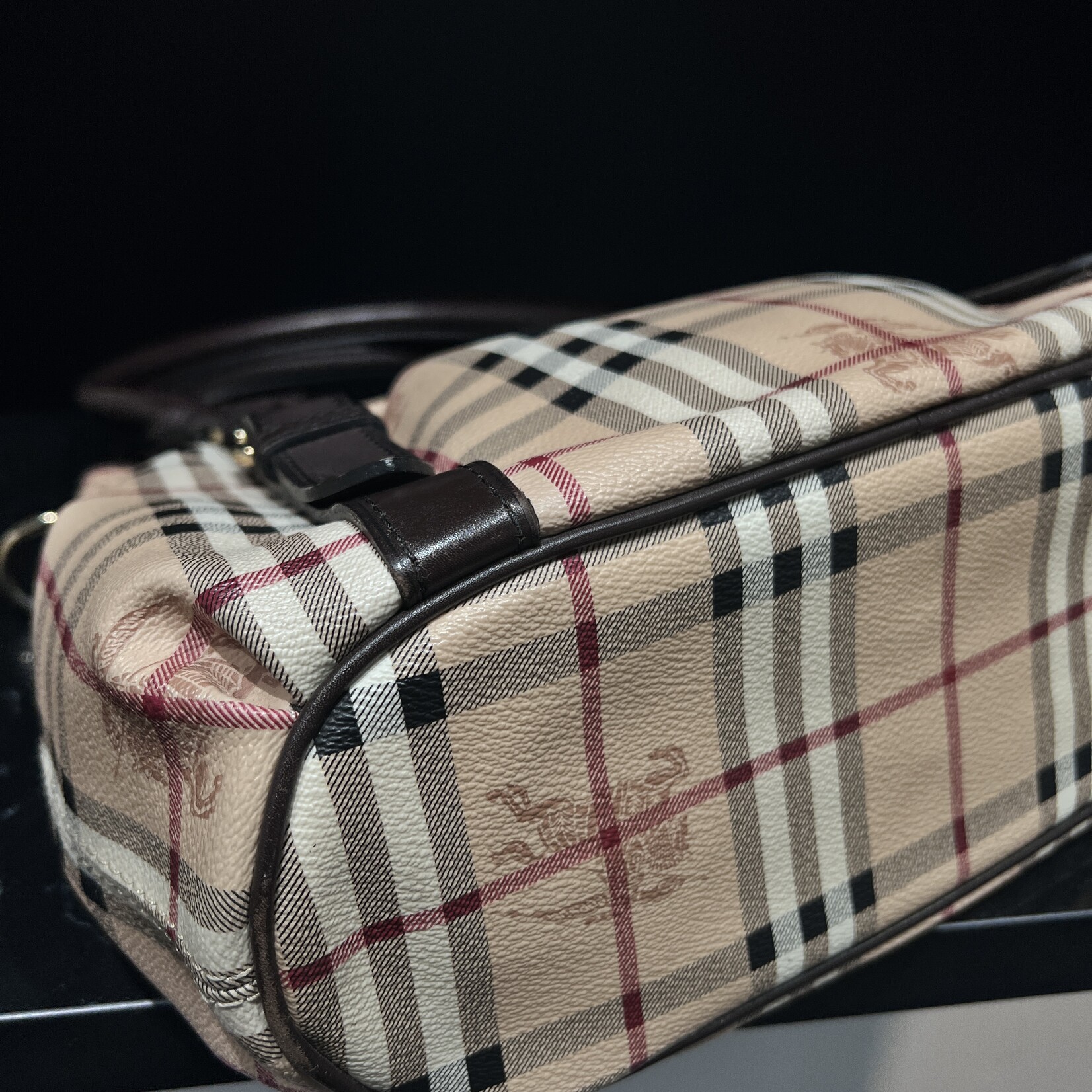 Burberry SOLD - Burberry Haymarket Tote Strap