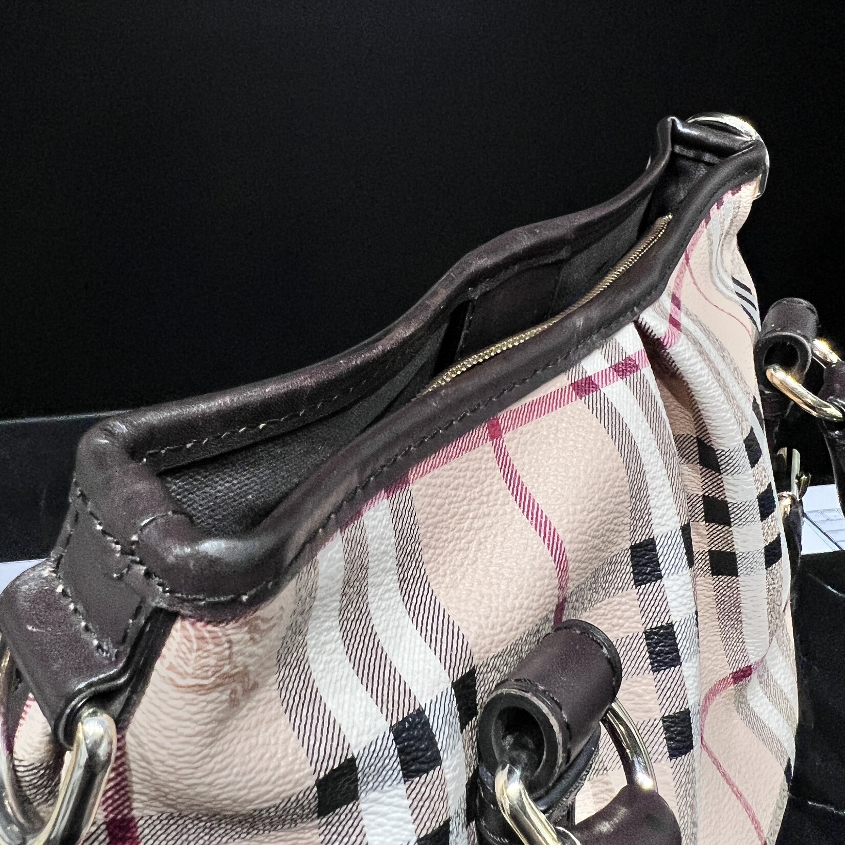 Burberry SOLD - Burberry Haymarket Tote Strap