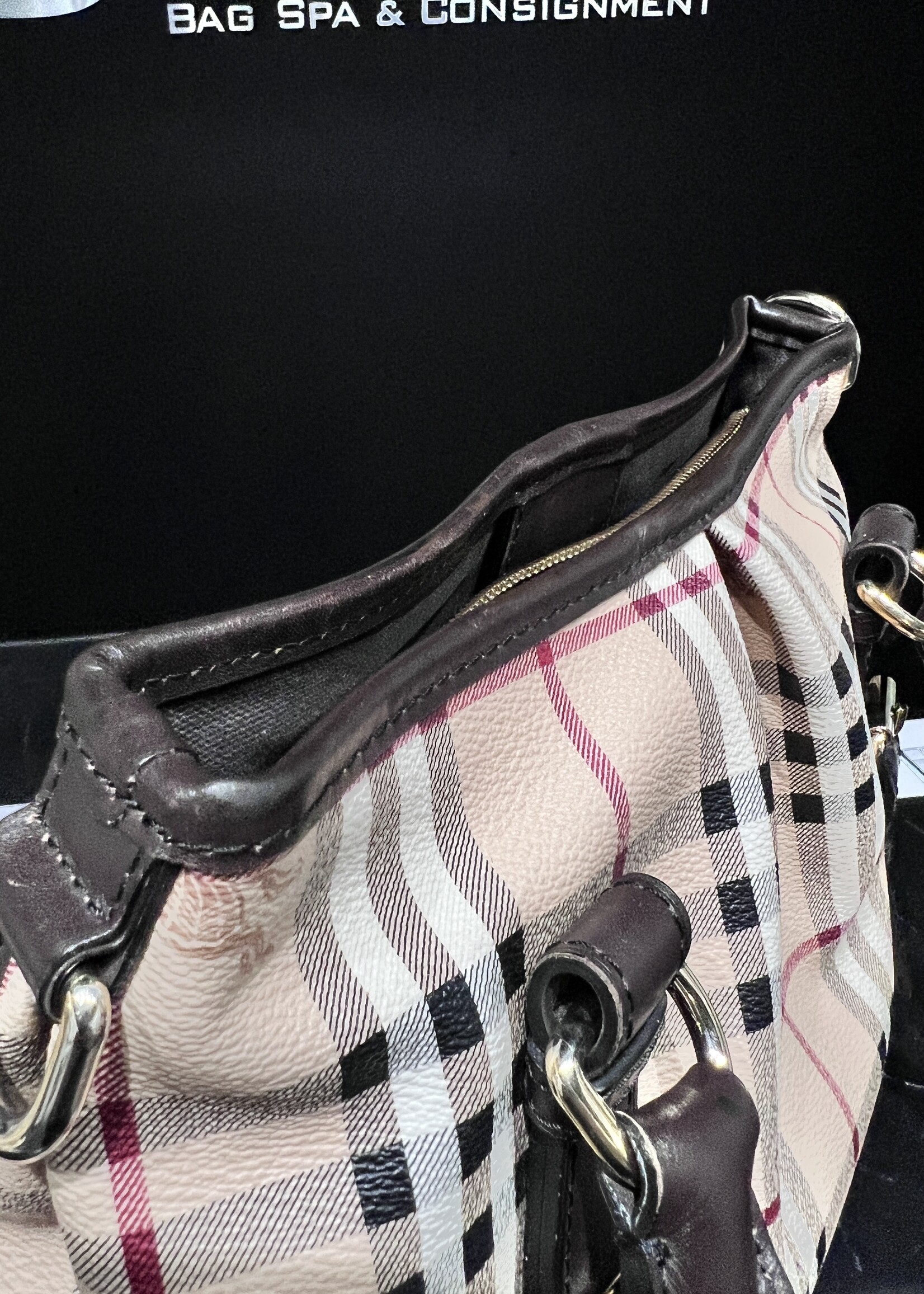 Burberry SOLD - Burberry Haymarket Tote Strap