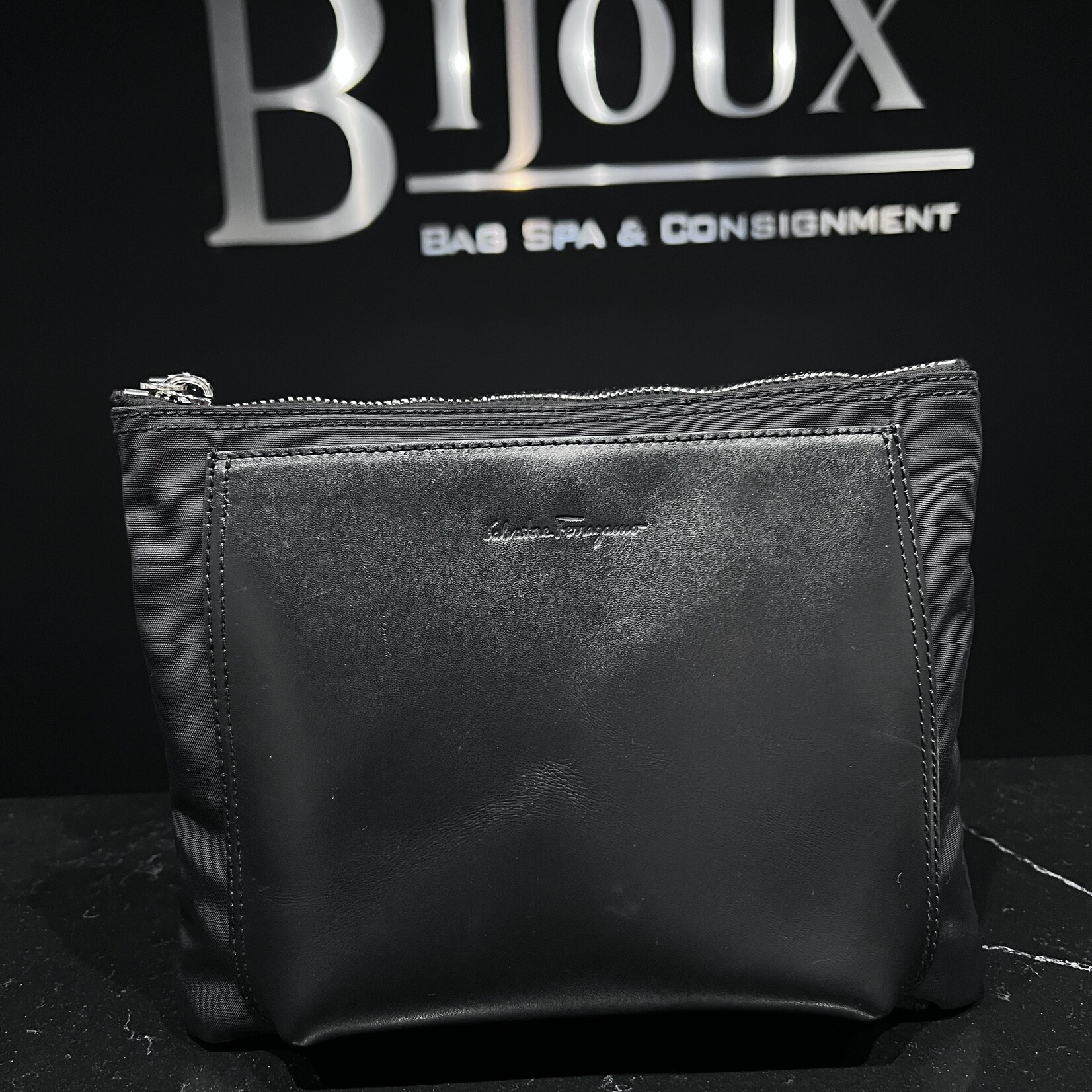 Salvatore Ferragamo SOLD- Salvatore Ferragamo Messenger Black