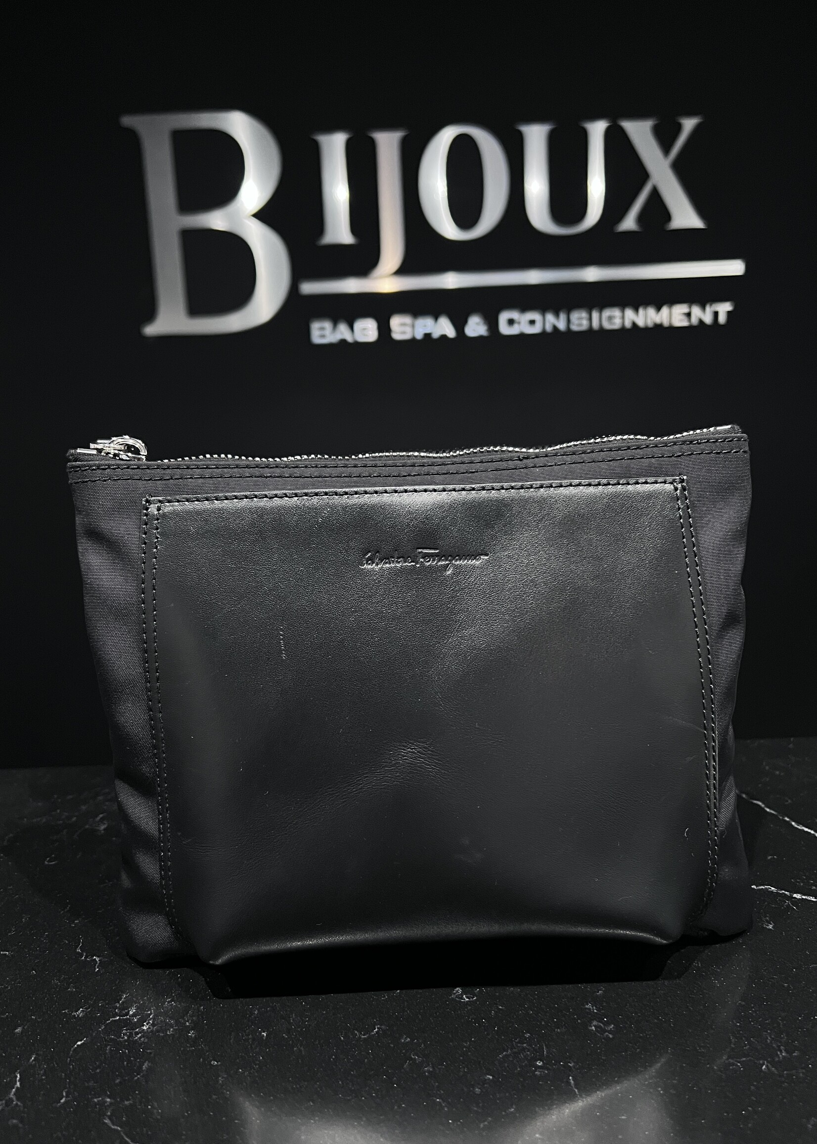 Salvatore Ferragamo SOLD- Salvatore Ferragamo Messenger Black