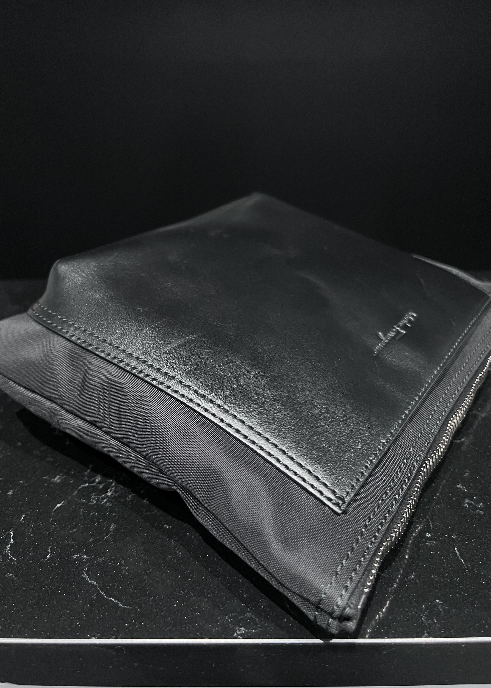 Salvatore Ferragamo SOLD- Salvatore Ferragamo Messenger Black