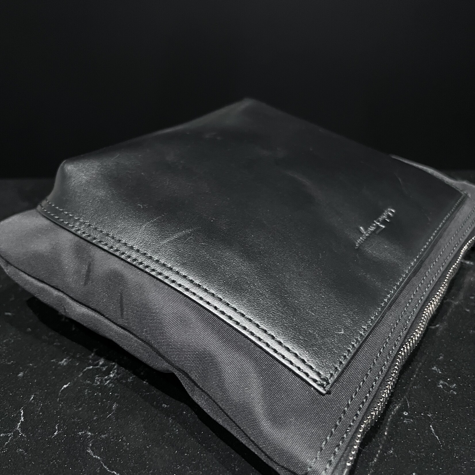 Salvatore Ferragamo SOLD- Salvatore Ferragamo Messenger Black