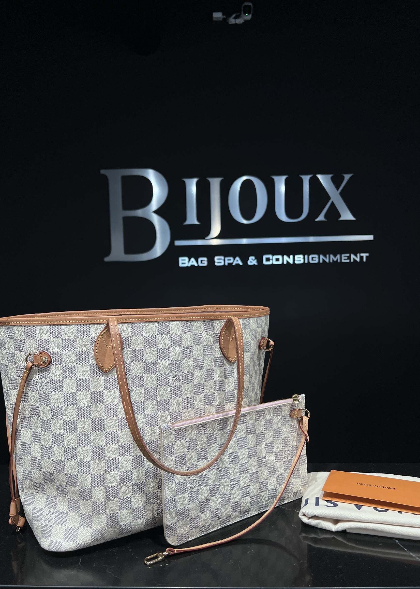 Louis Vuitton SOLD - Louis Vuitton Neverfull Damier Azur