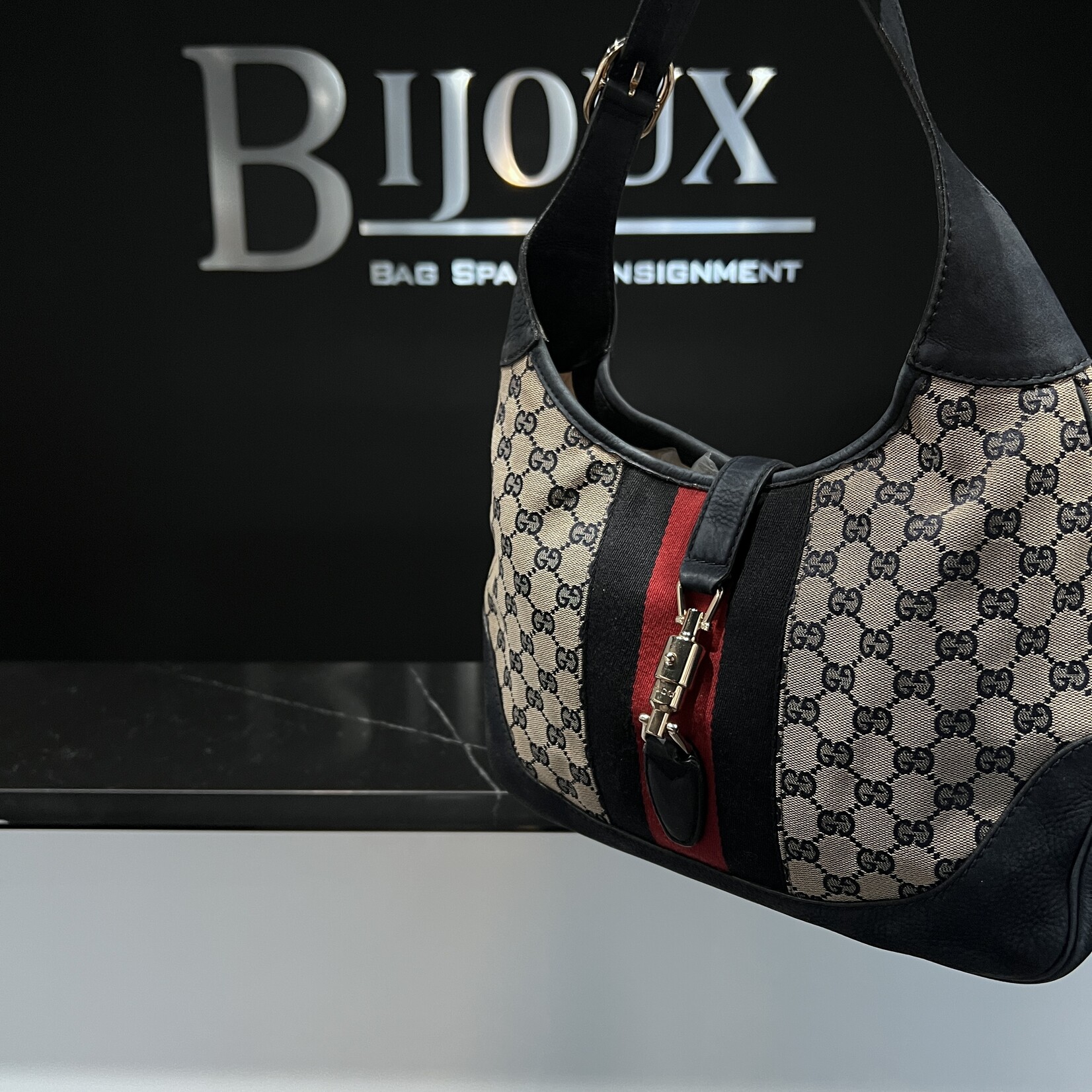 Gucci Gucci Jackie Navy Medium