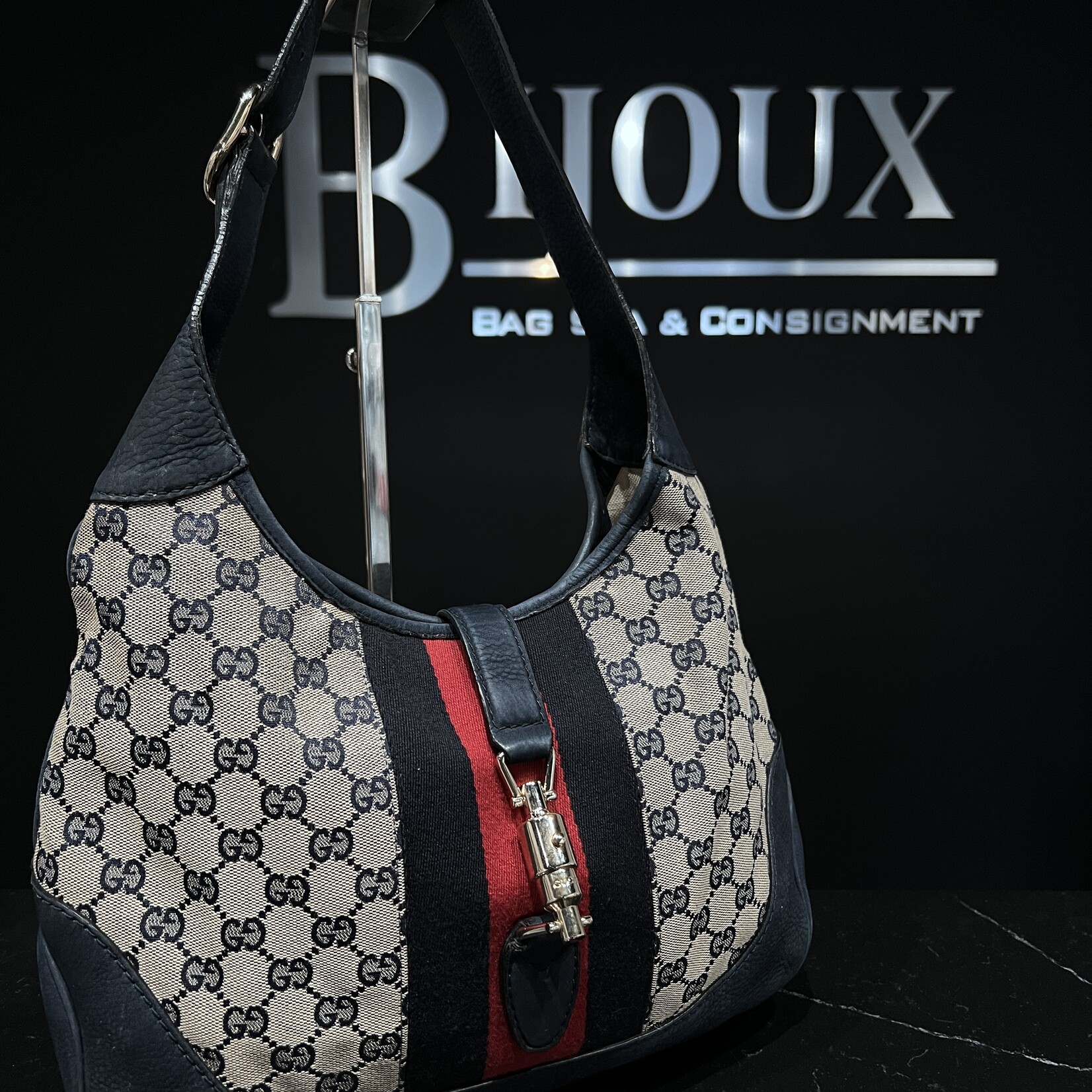 Gucci Gucci Jackie Navy Medium