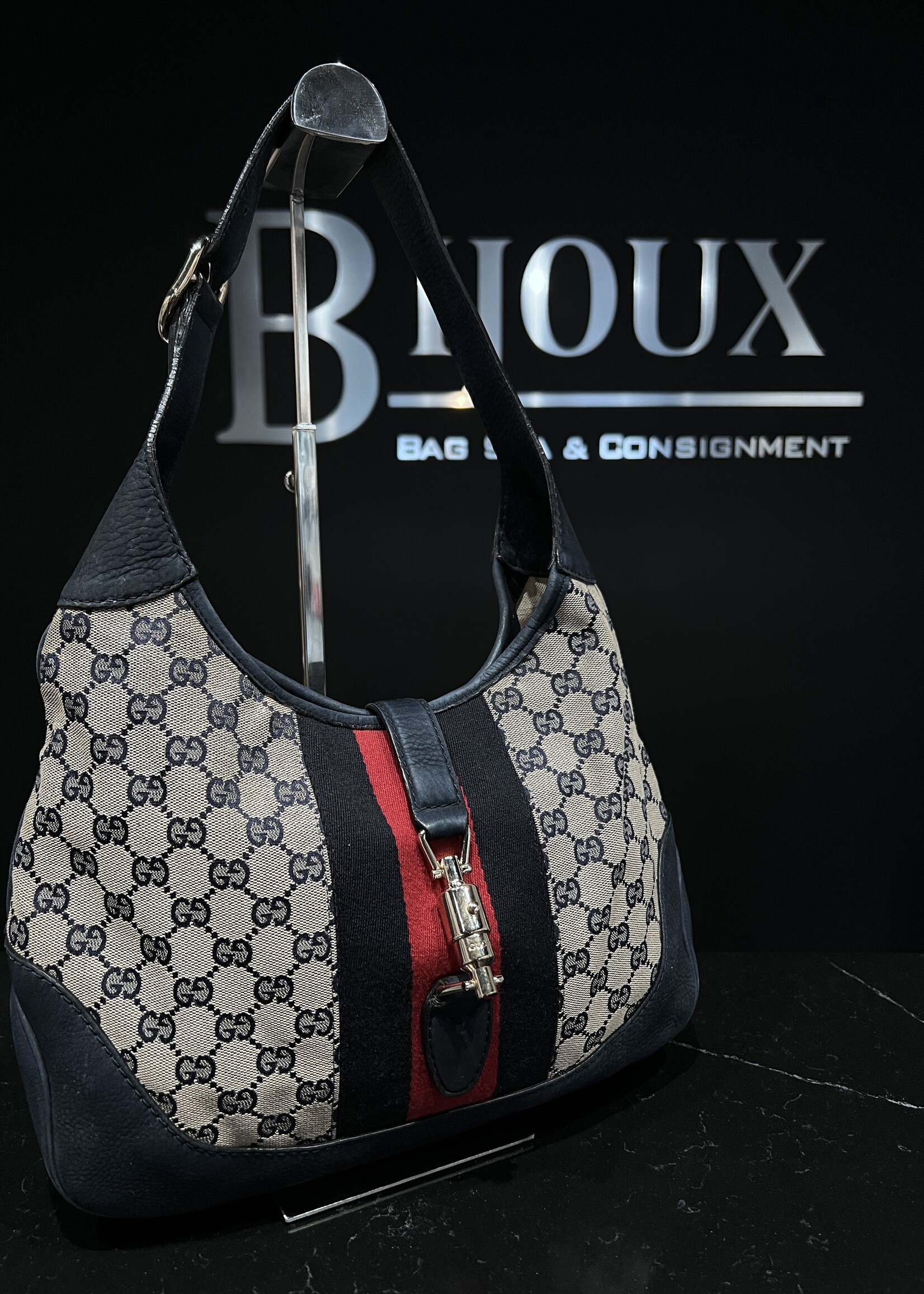 Gucci Gucci Jackie Navy Medium