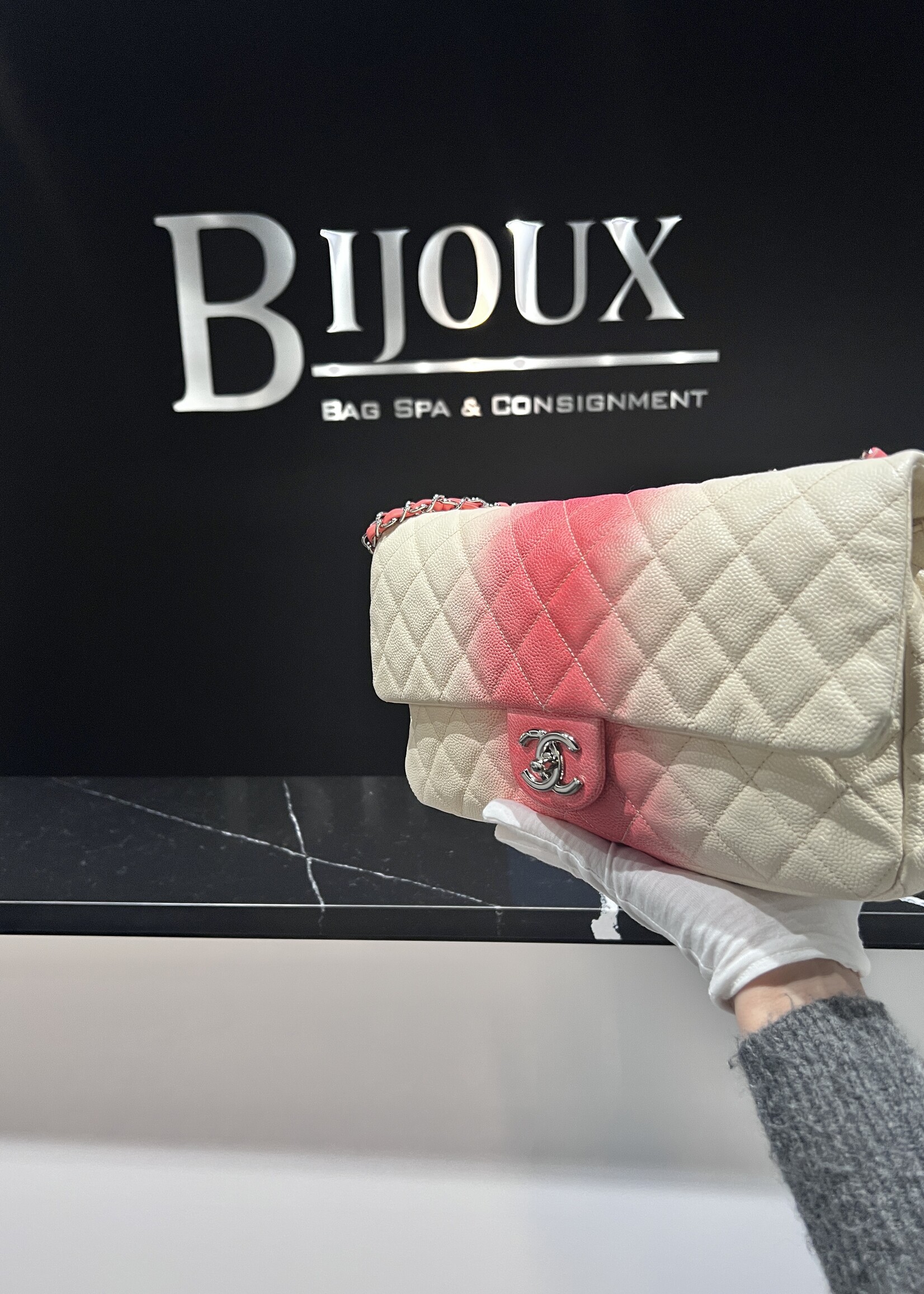 Chanel SOLD - Chanel Ombre Jumbo Single Flap