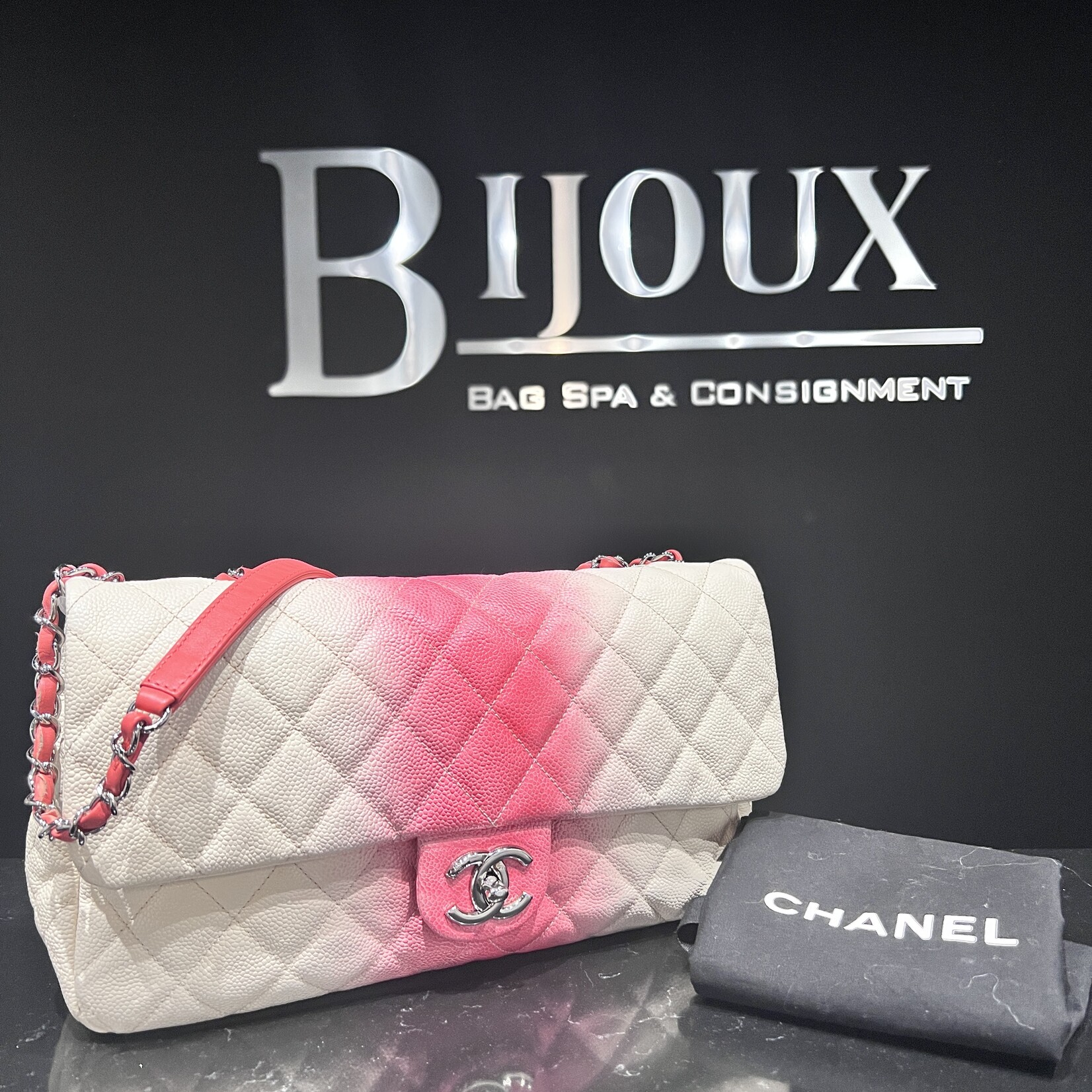 Chanel SOLD - Chanel Ombre Jumbo Single Flap