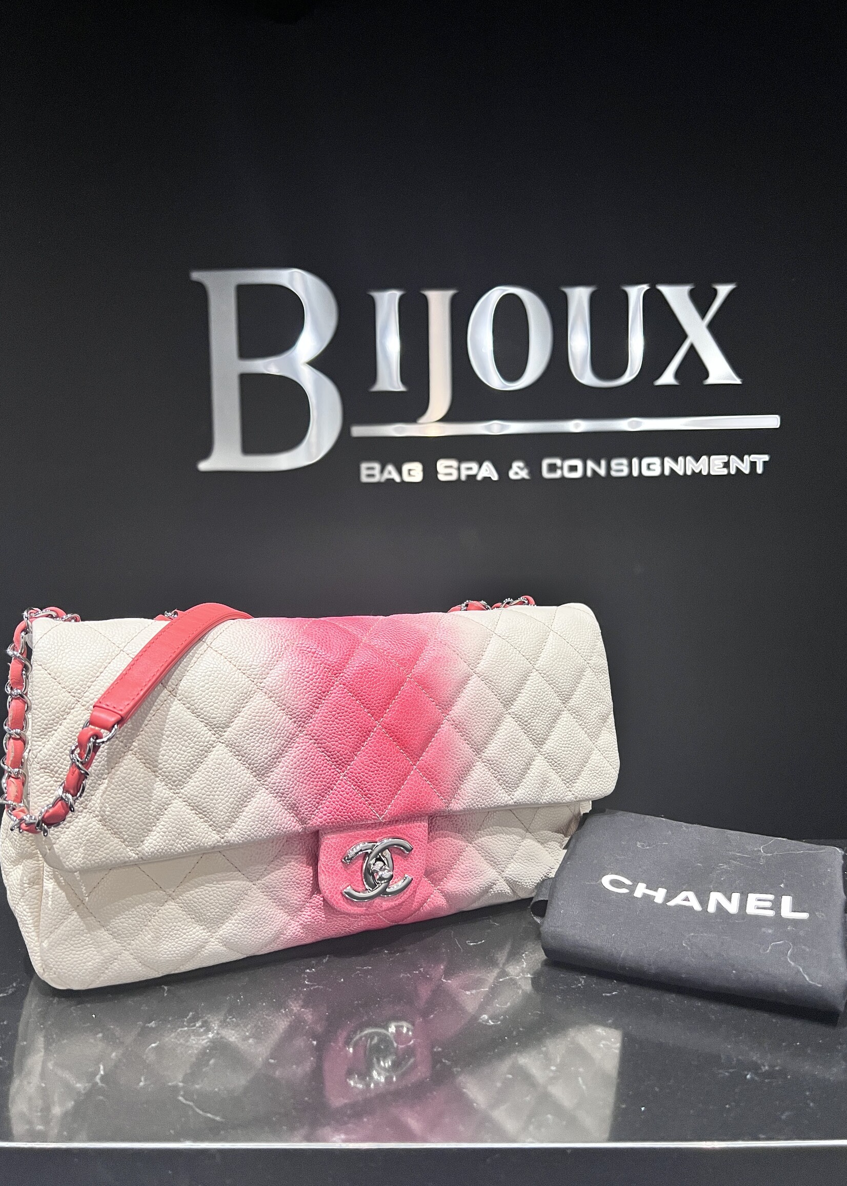 Chanel SOLD - Chanel Ombre Jumbo Single Flap