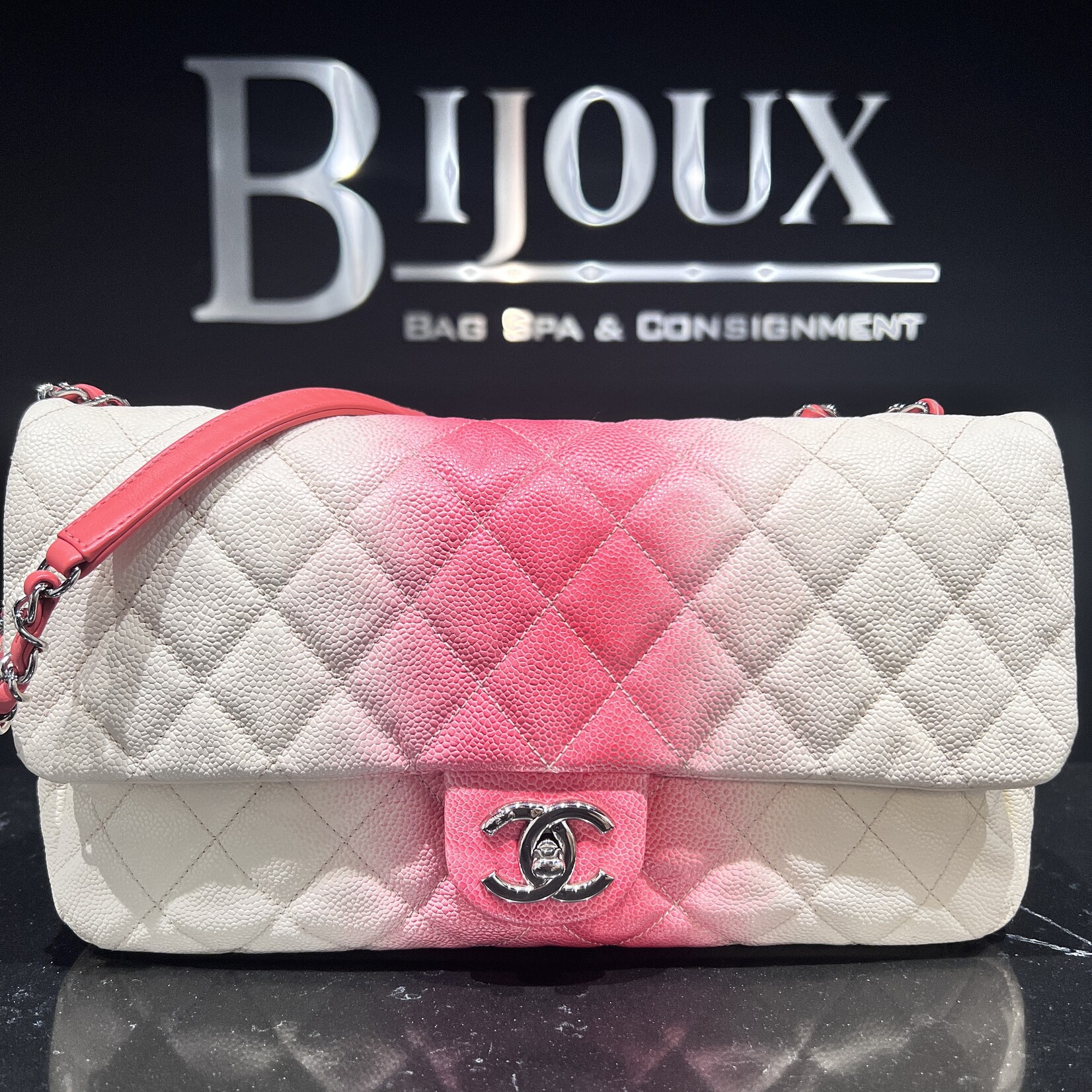 Chanel SOLD - Chanel Ombre Jumbo Single Flap