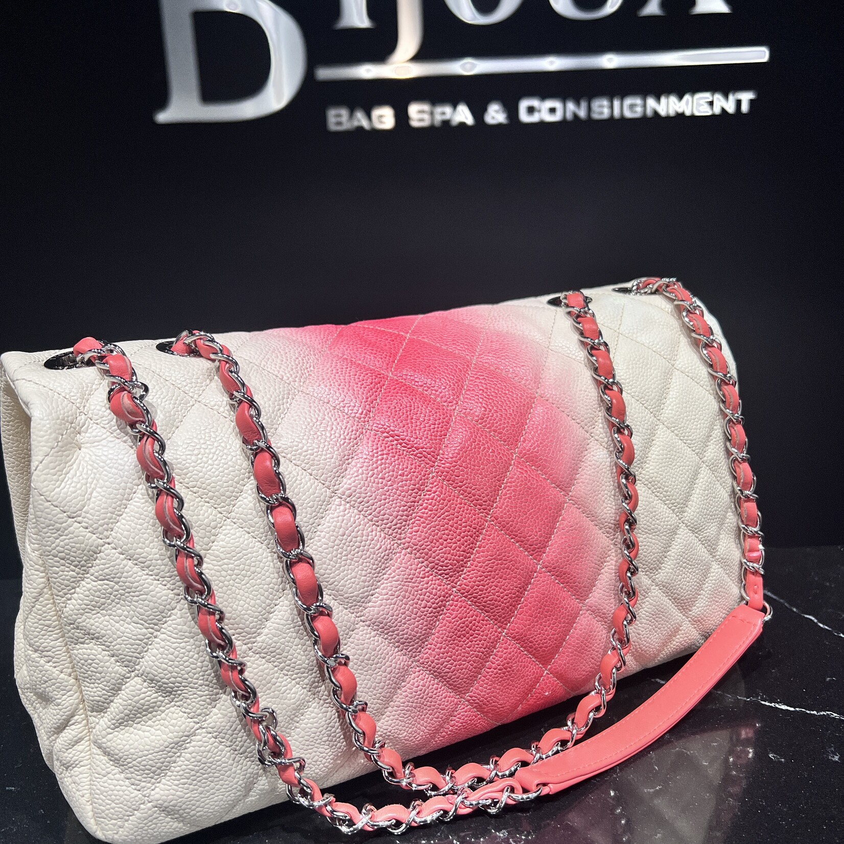 Chanel SOLD - Chanel Ombre Jumbo Single Flap