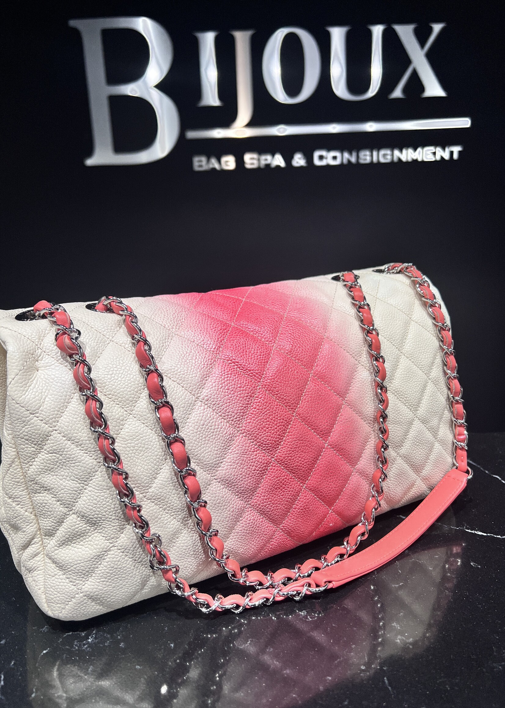 Chanel SOLD - Chanel Ombre Jumbo Single Flap
