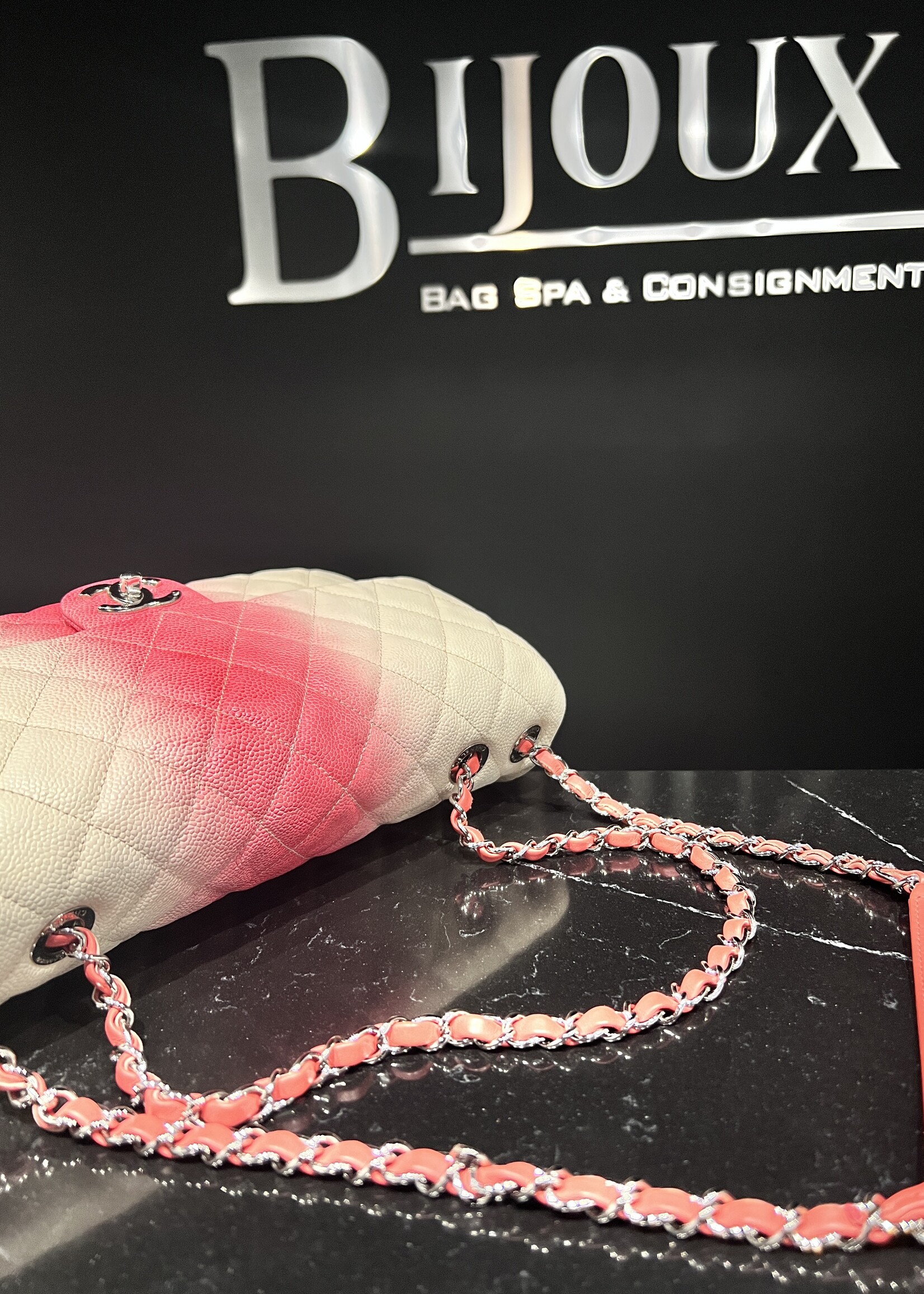 Chanel SOLD - Chanel Ombre Jumbo Single Flap