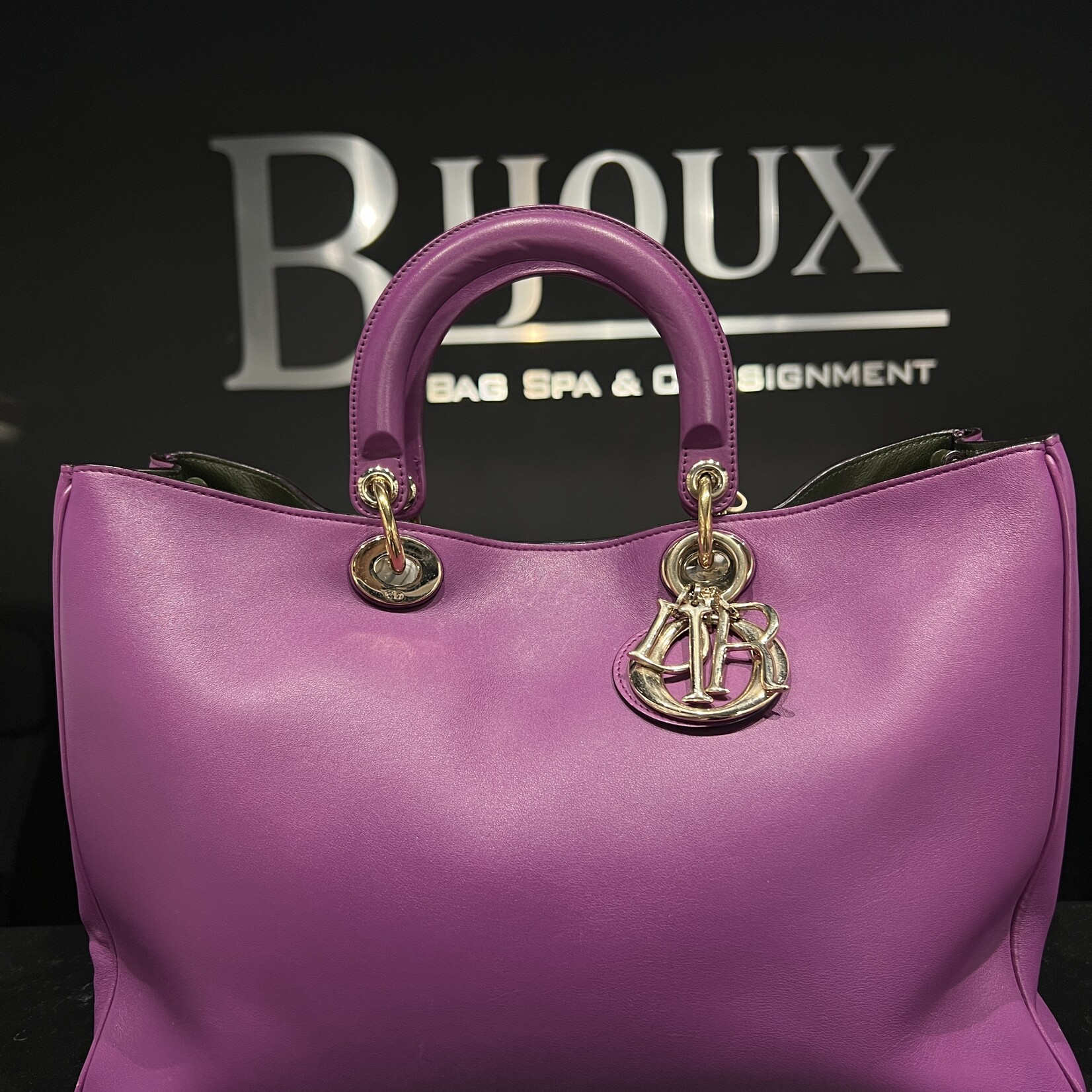 Christian Dior SOLD - Christian Dior Diorissimo Purple Tote