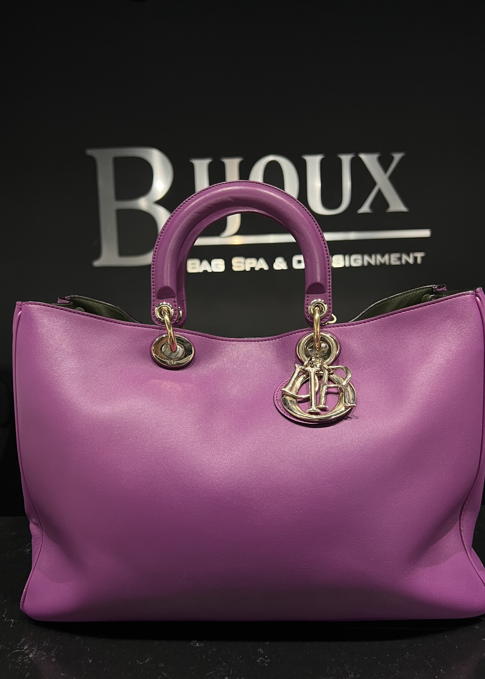 Christian Dior SOLD - Christian Dior Diorissimo Purple Tote