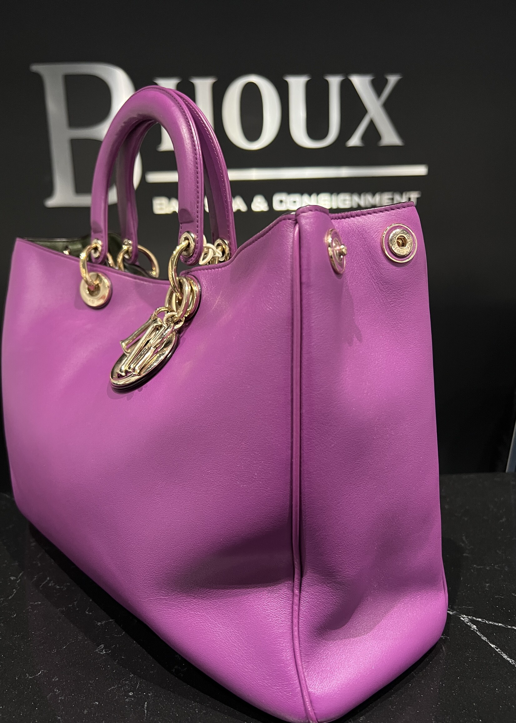 Christian Dior SOLD - Christian Dior Diorissimo Purple Tote