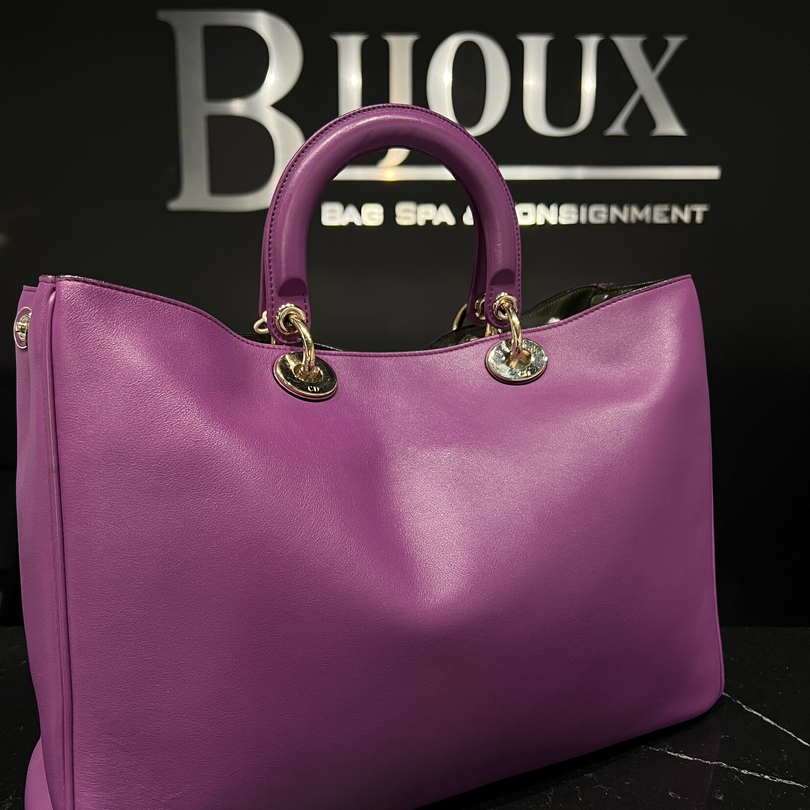 Christian Dior SOLD - Christian Dior Diorissimo Purple Tote