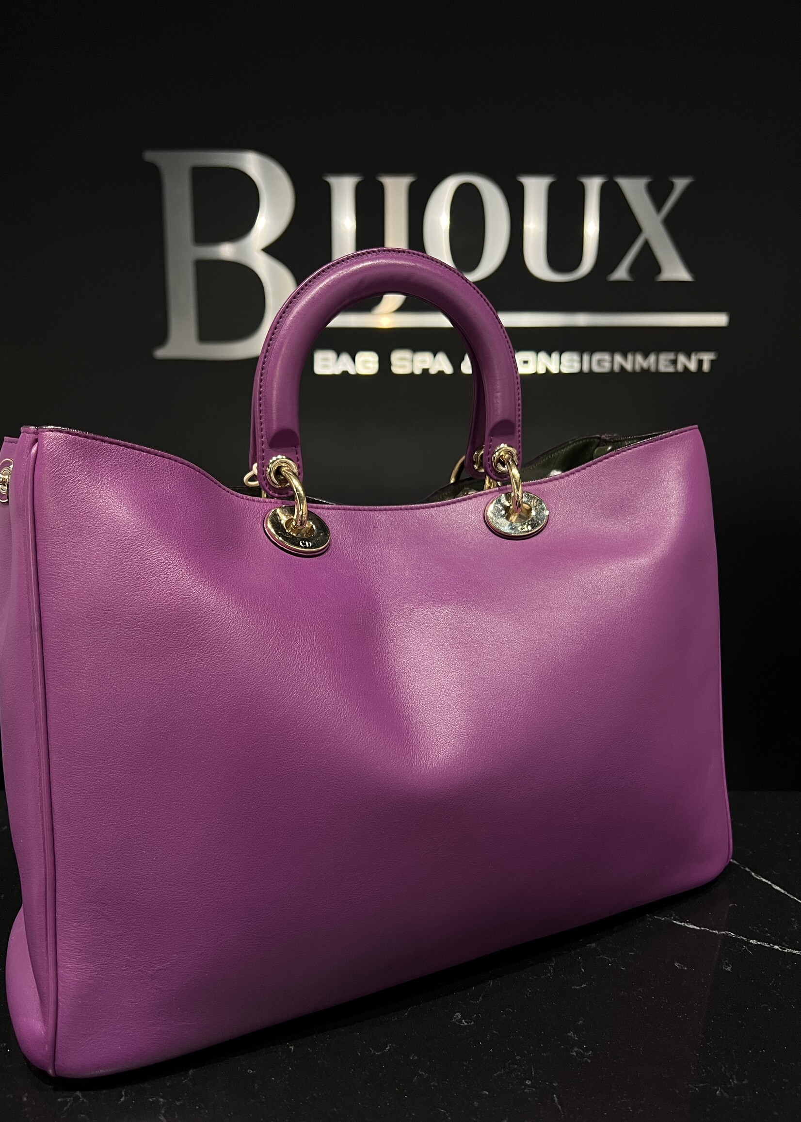 Christian Dior SOLD - Christian Dior Diorissimo Purple Tote