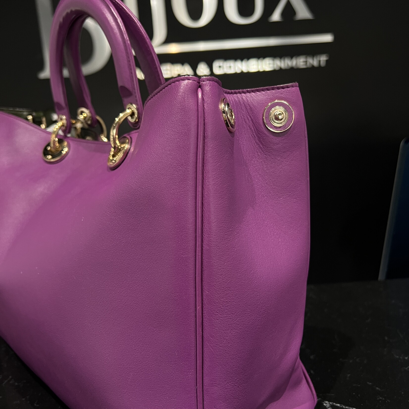 Christian Dior SOLD - Christian Dior Diorissimo Purple Tote