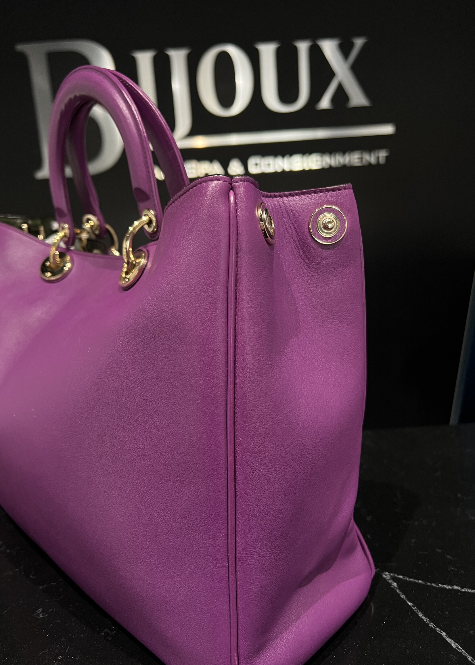 Christian Dior SOLD - Christian Dior Diorissimo Purple Tote