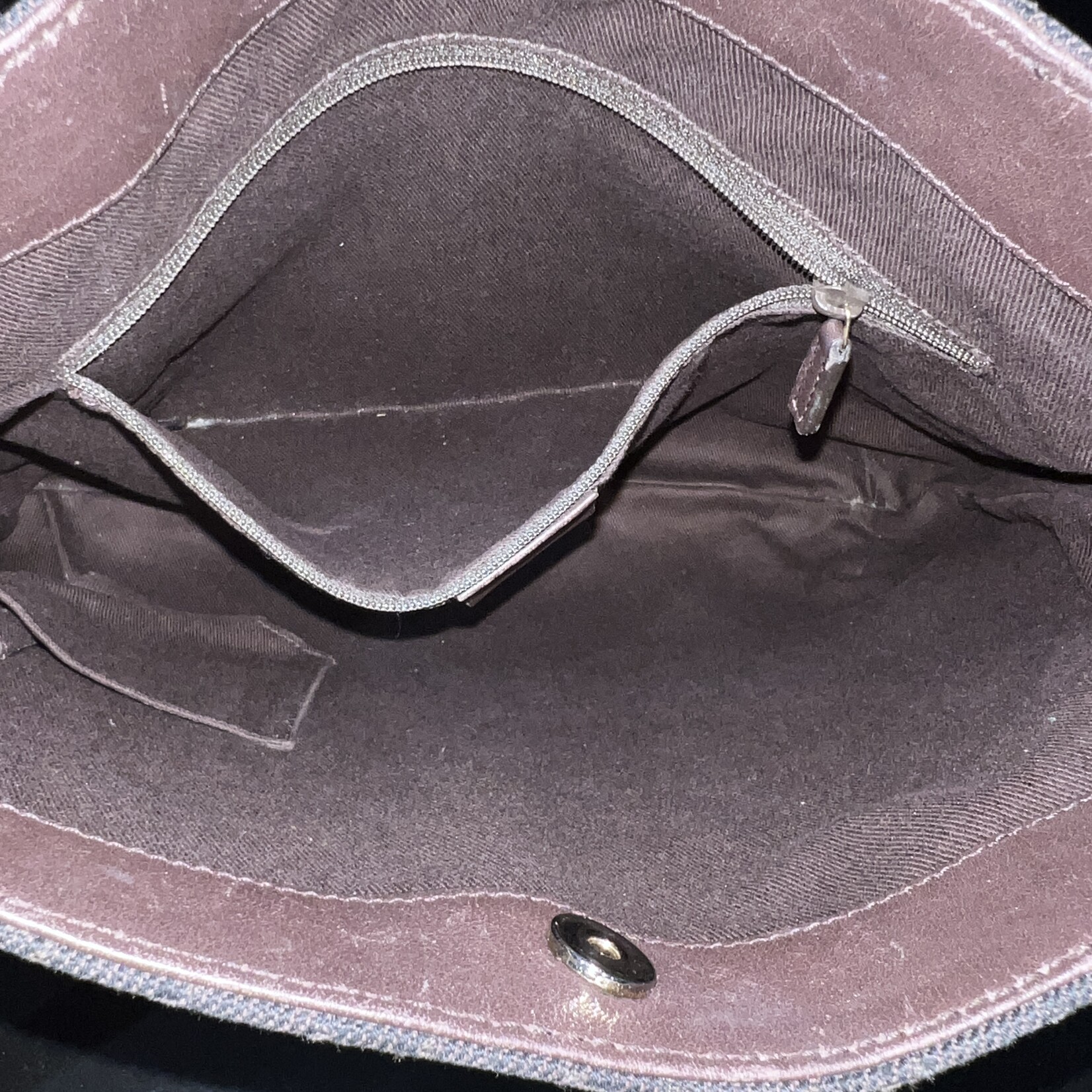 Gucci Gucci Hobo Denim Brown Tote