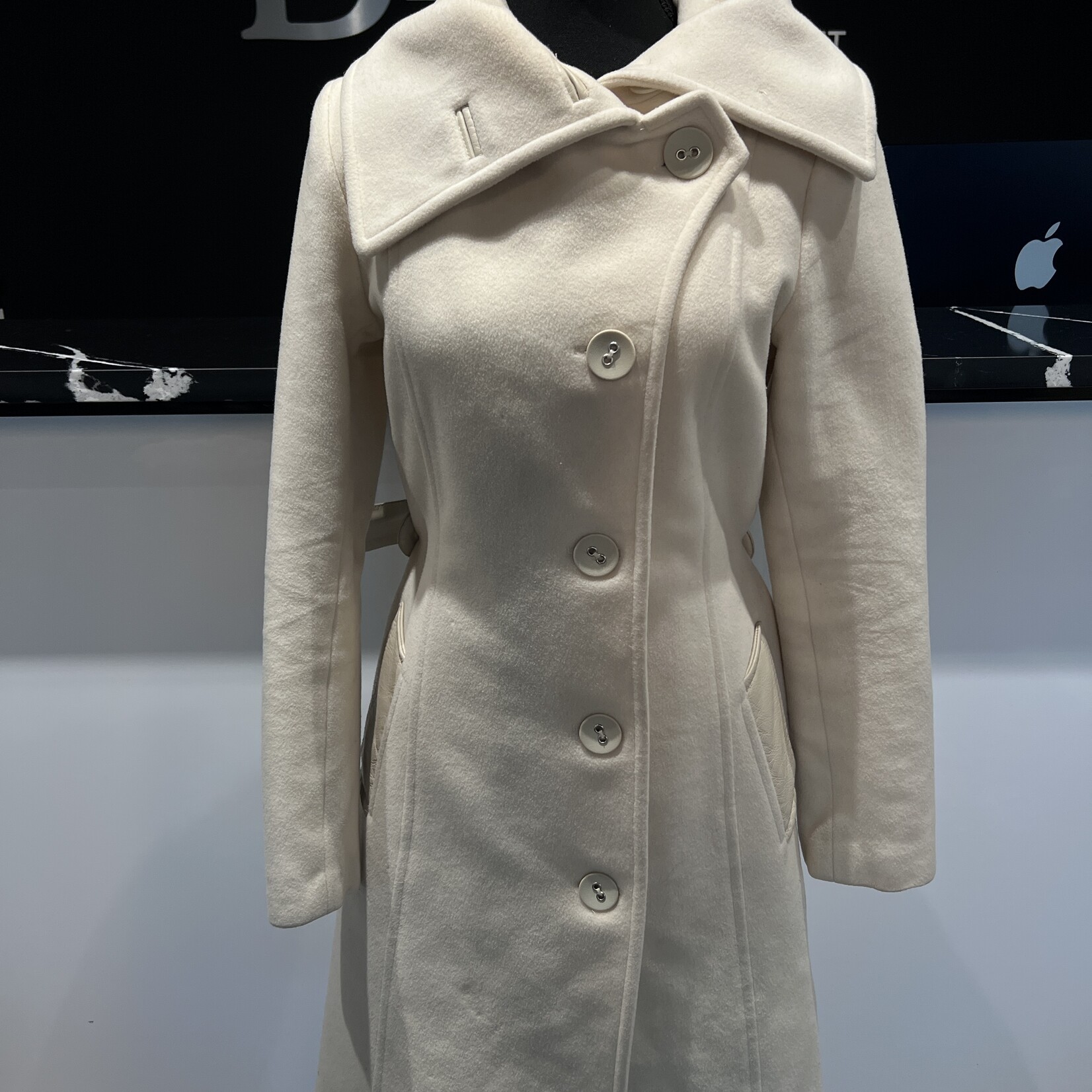 SOLD- Mackage White Wool Jacket