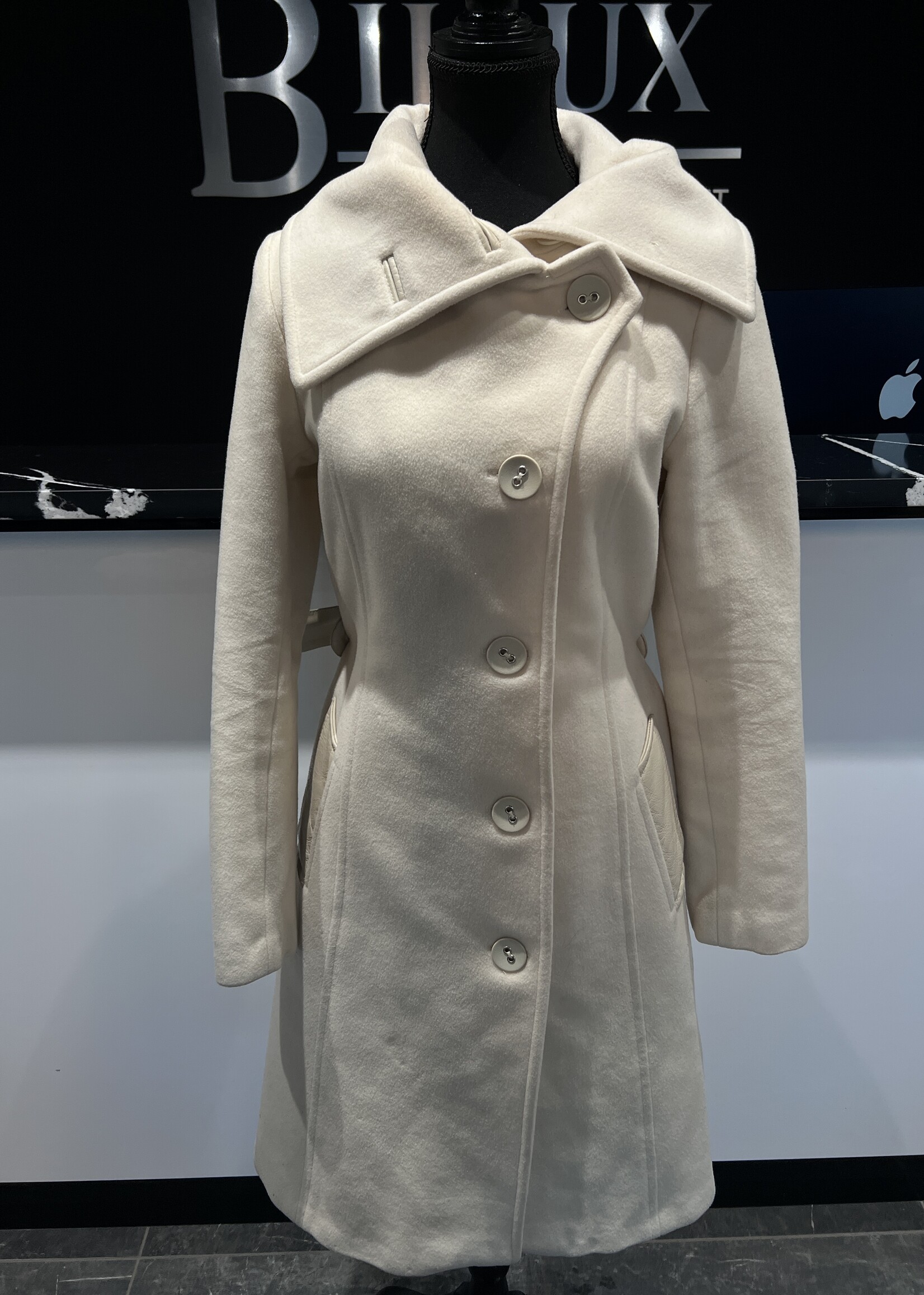 SOLD- Mackage White Wool Jacket
