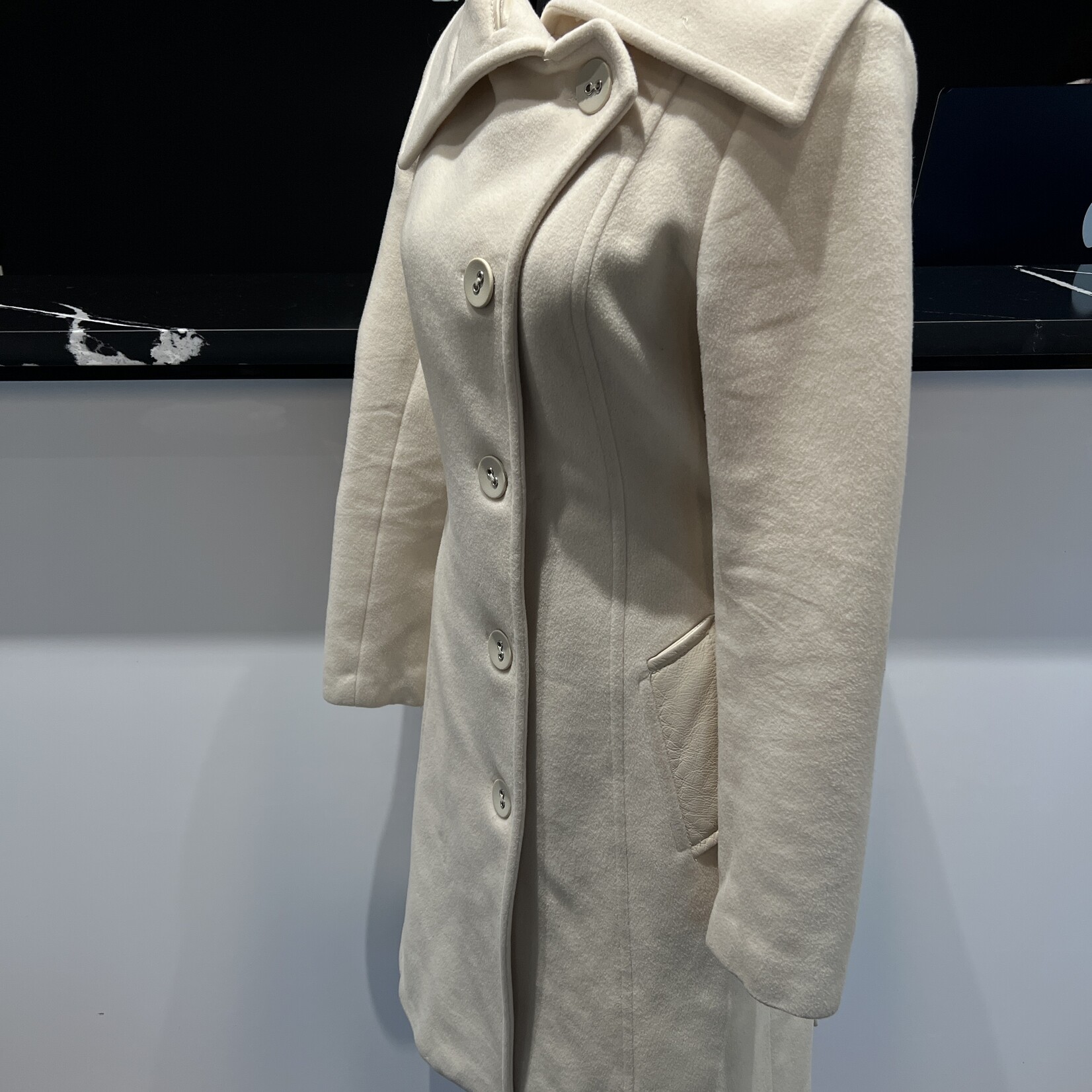 SOLD- Mackage White Wool Jacket