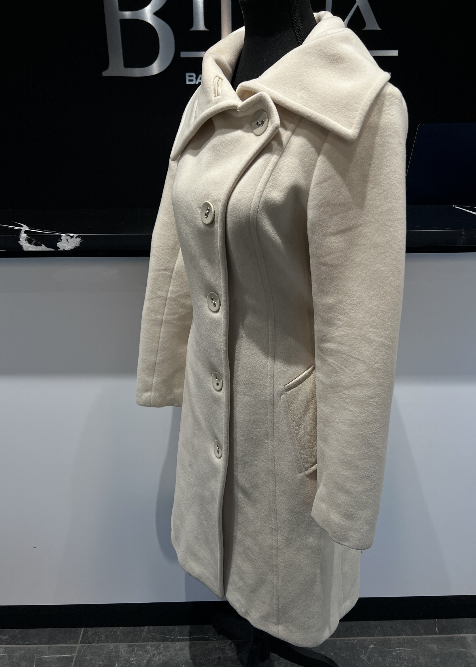 SOLD- Mackage White Wool Jacket