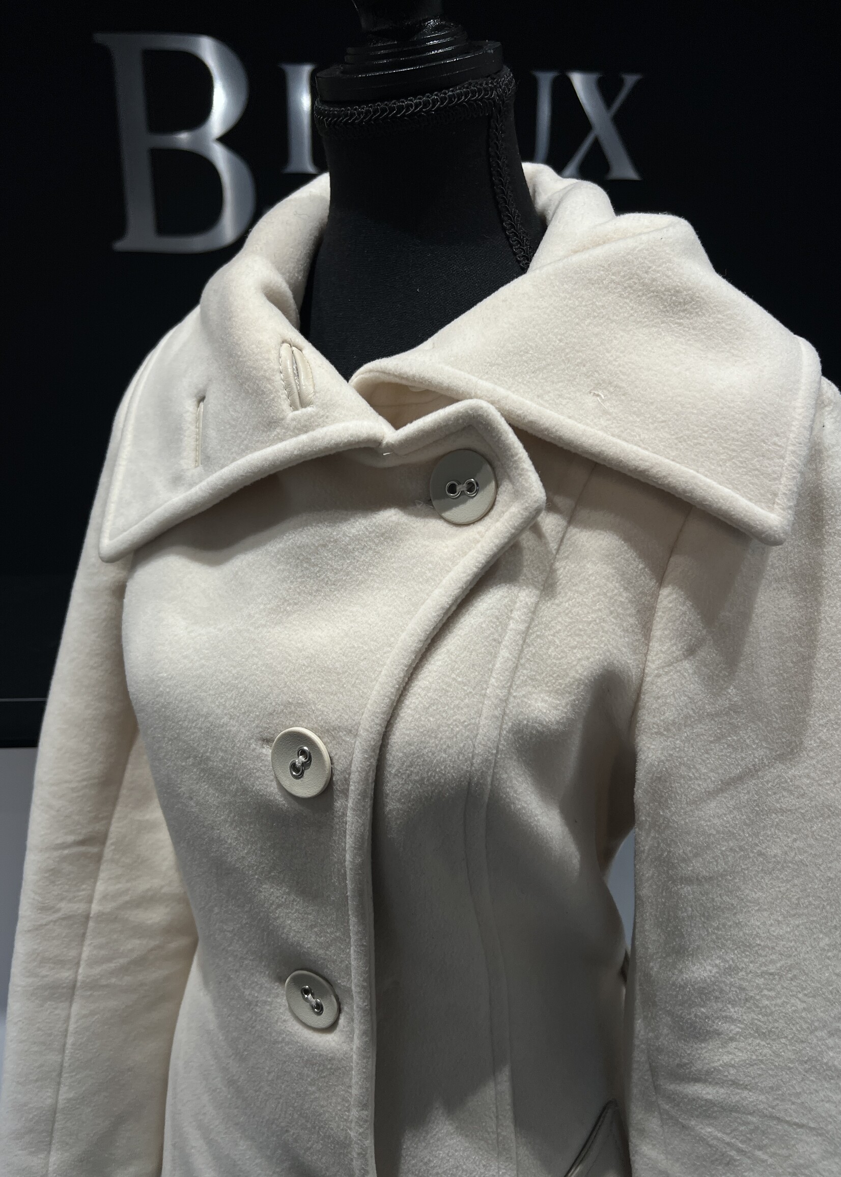 SOLD- Mackage White Wool Jacket