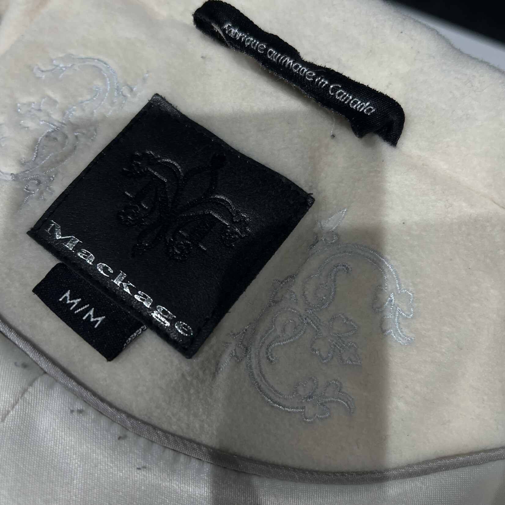 SOLD- Mackage White Wool Jacket