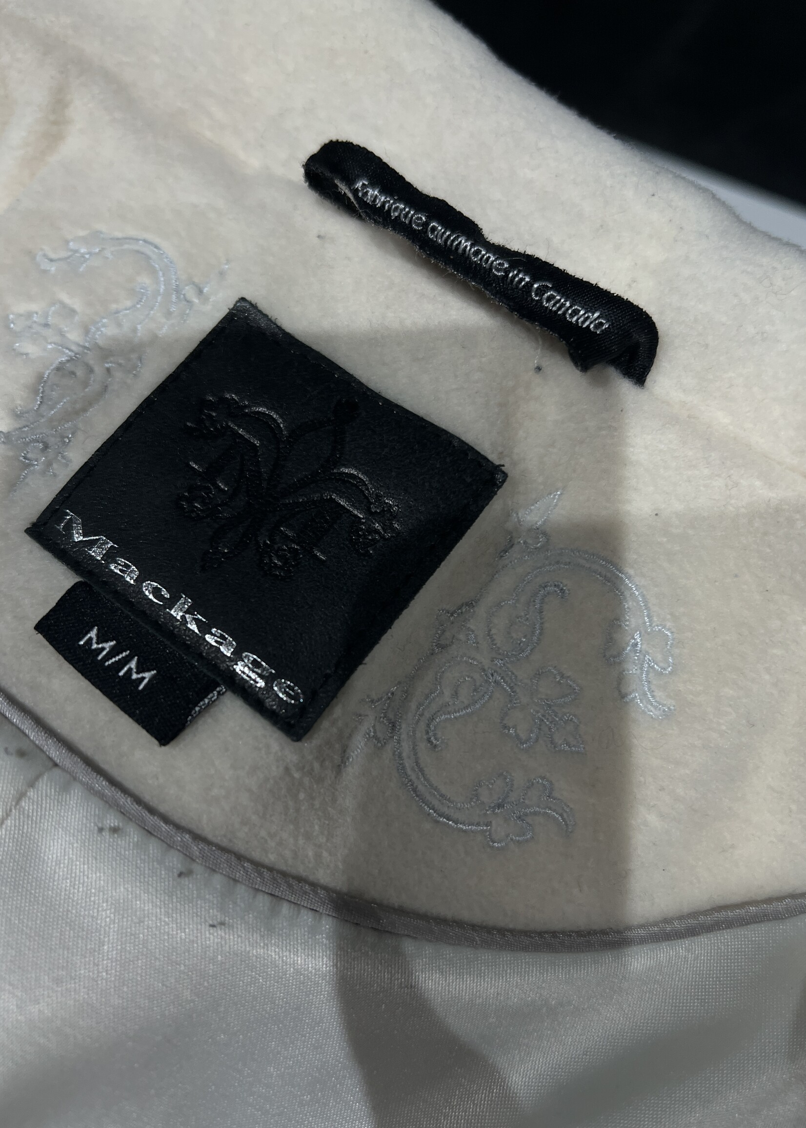 SOLD- Mackage White Wool Jacket