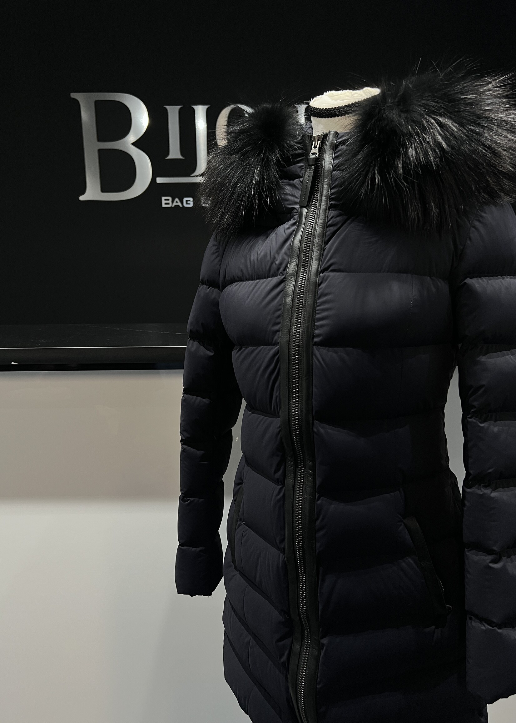 Mackage Blue Calla Fur Jacket