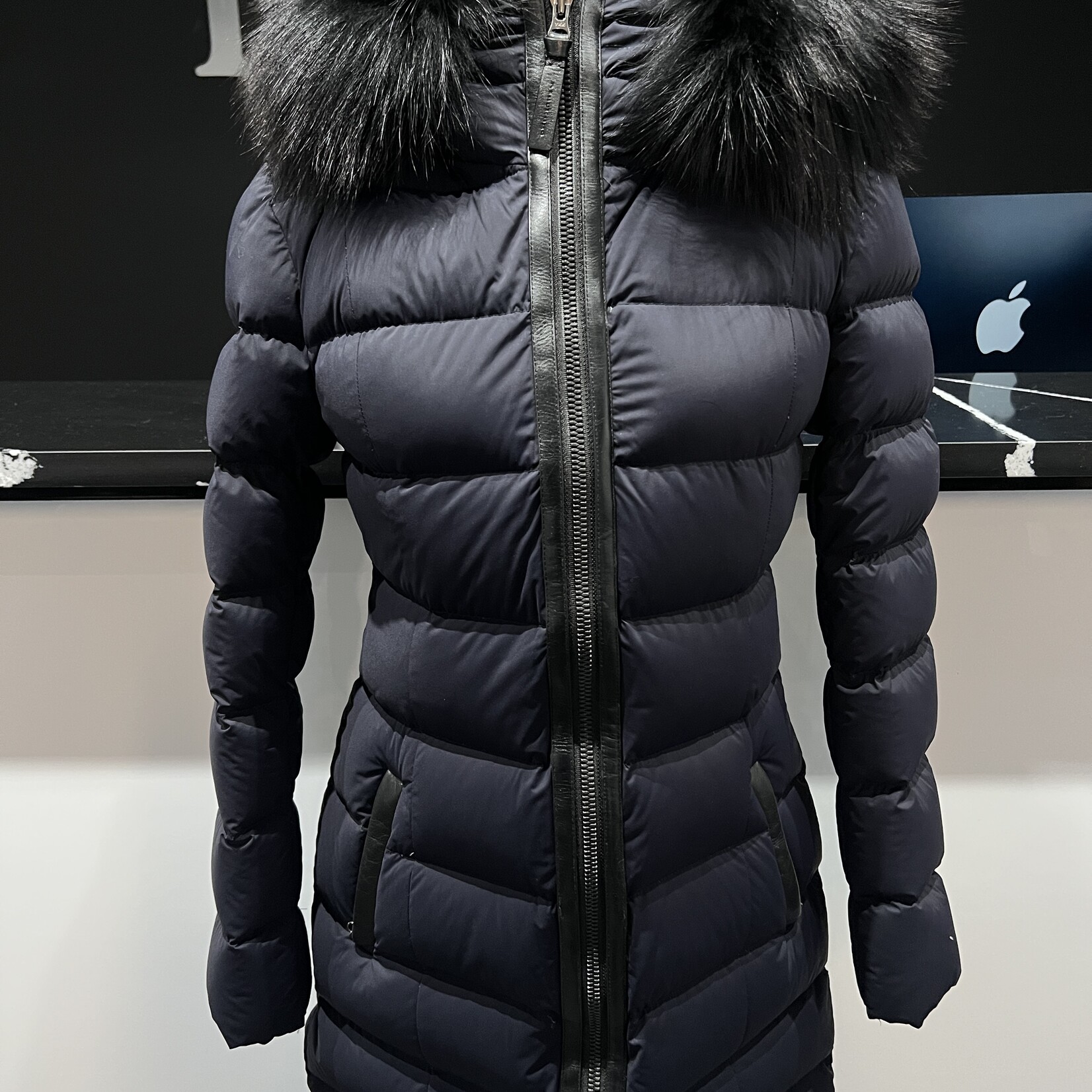 Mackage Blue Calla Fur Jacket