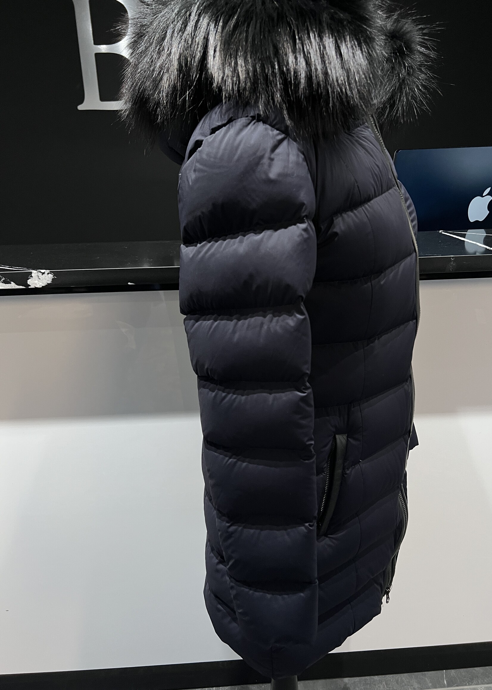 Mackage Blue Calla Fur Jacket