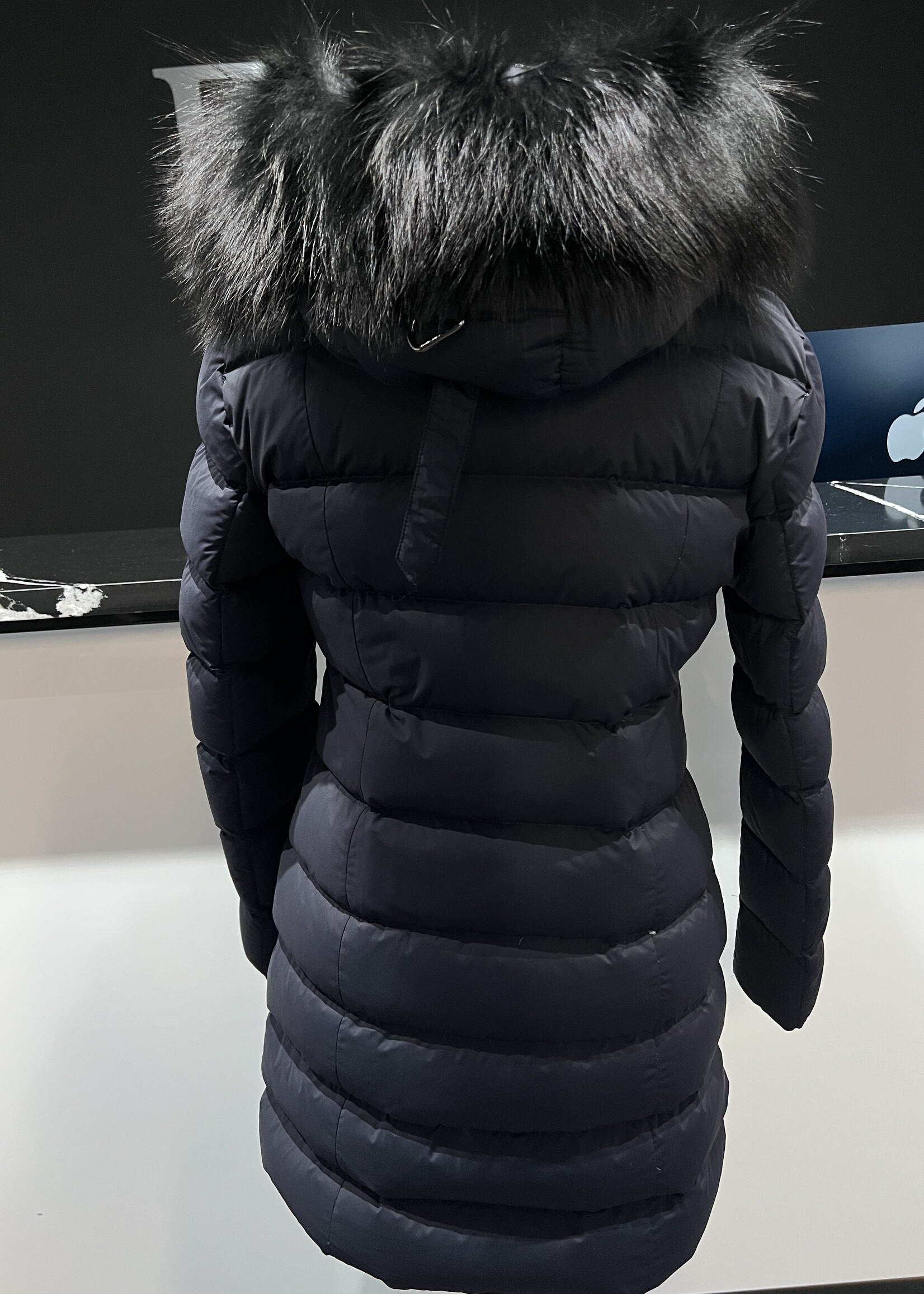 Mackage Blue Calla Fur Jacket