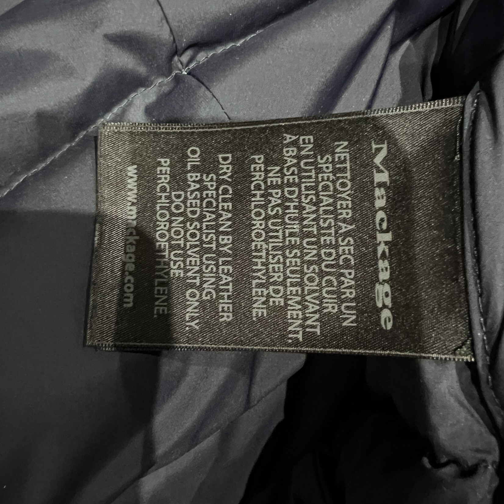 Mackage Blue Calla Fur Jacket