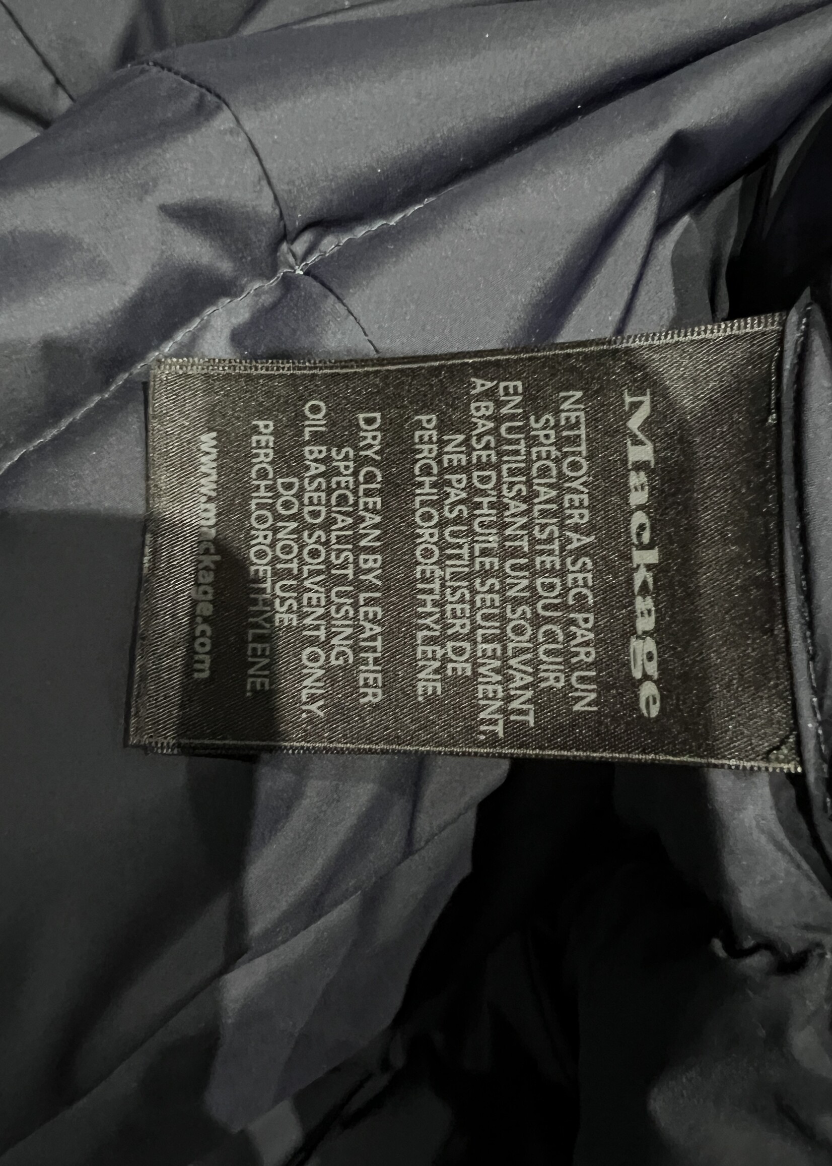 Mackage Blue Calla Fur Jacket