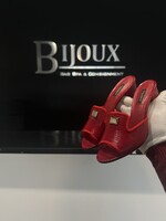 Dolce & Gabbana SOLD - Dolce & Gabbana Lizard Embossed Sandal 37.5